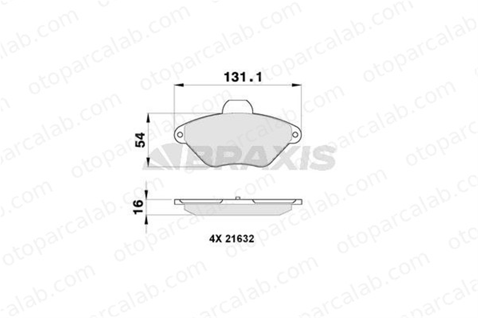 BRAXIS AB0271 Fren Disk Balata Ön CITROËN XANTIA Break XANTIA 425292 425113