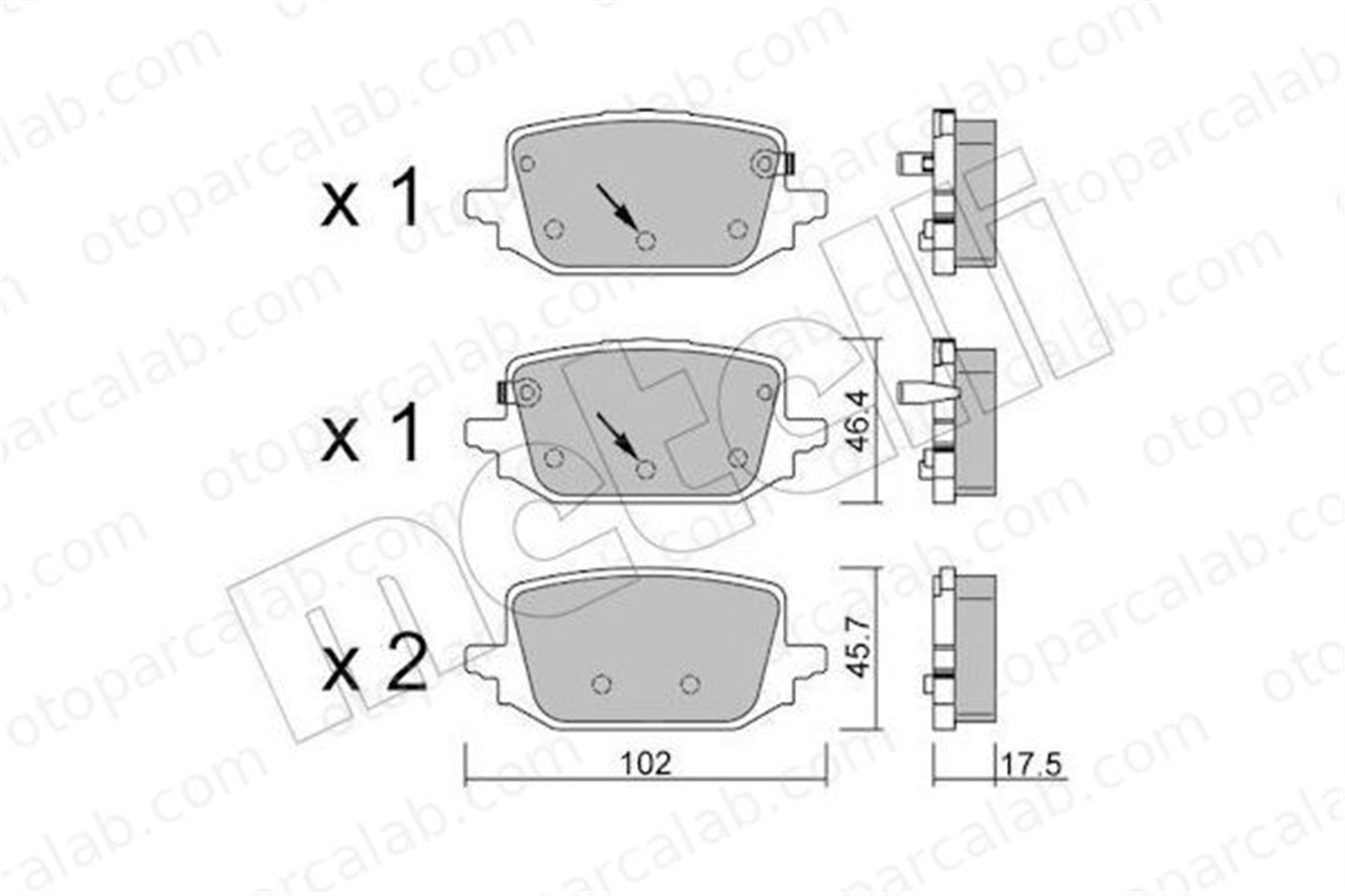 BRAXIS AB0669 Fren Disk Balata Arka FORD ESCORT I ESCORT II D40606RA0B 440604785R