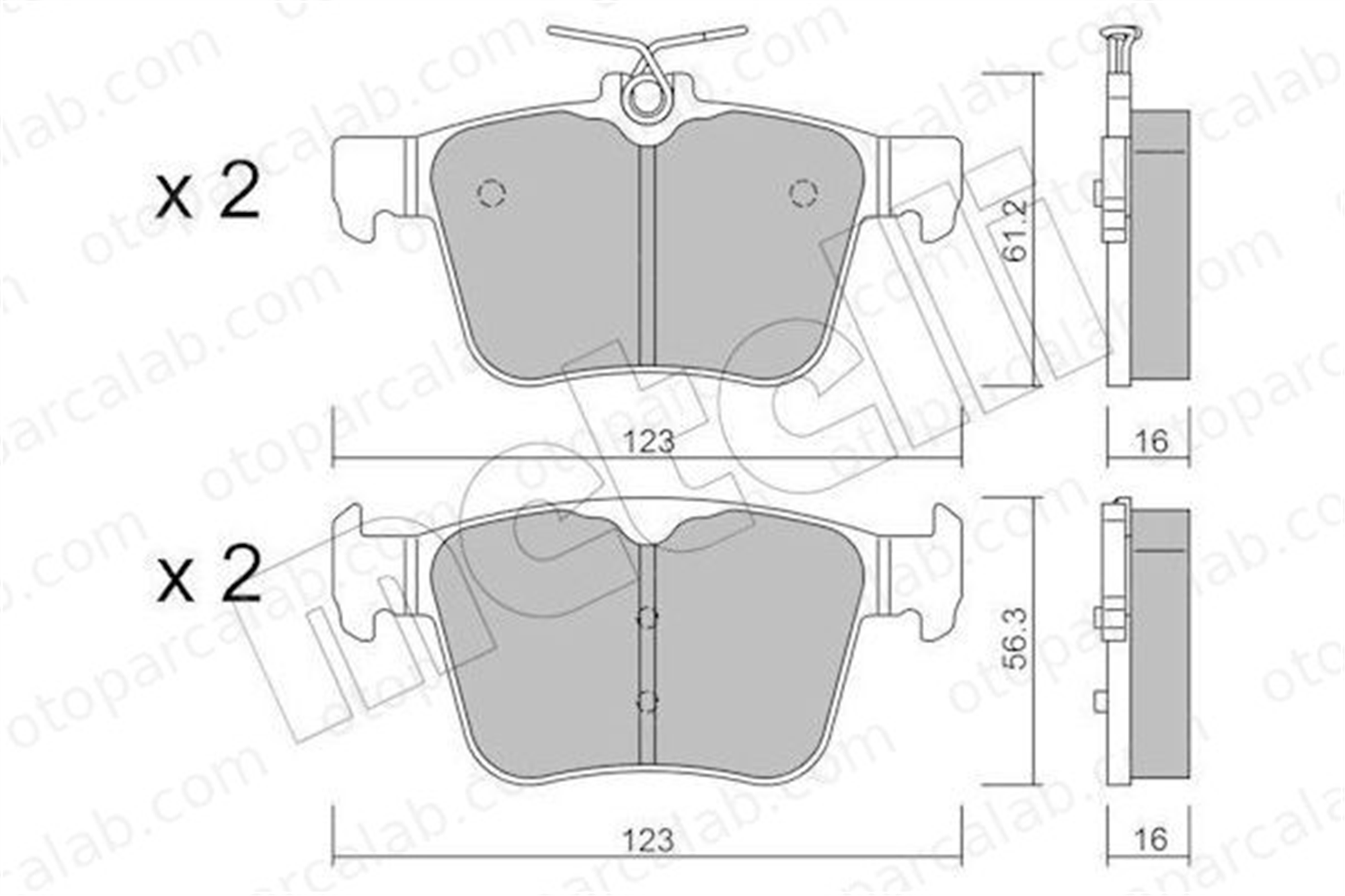 BRAXIS AB0695 Fren Disk Balata Arka VW PASSAT B8 PASSAT B8 Variant 3Q0698451F 8V0698451D