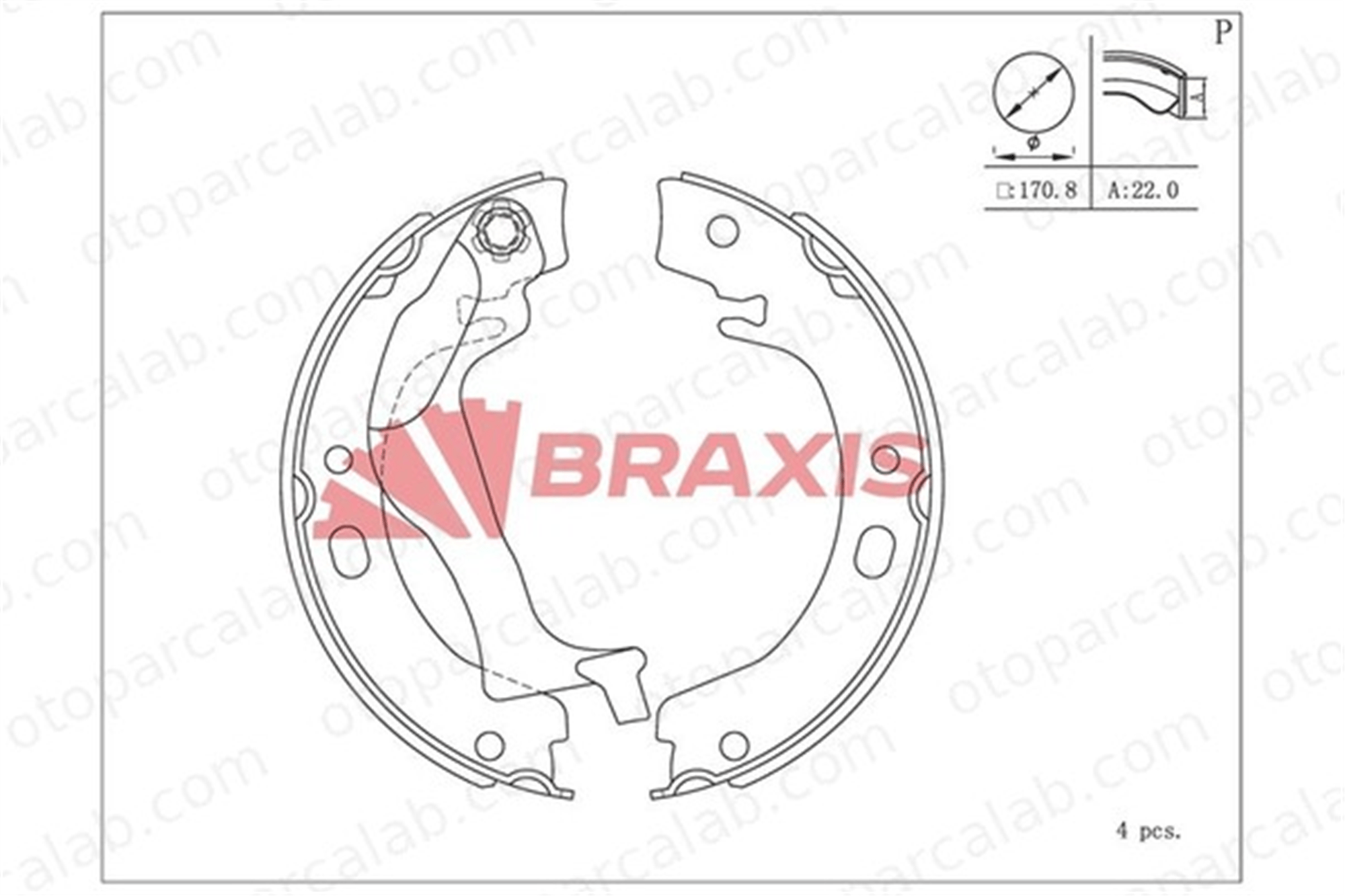 BRAXIS AC0113 El Fren Balatası TOYOTA COROLLA COROLLA Sedan 449502190 449502120