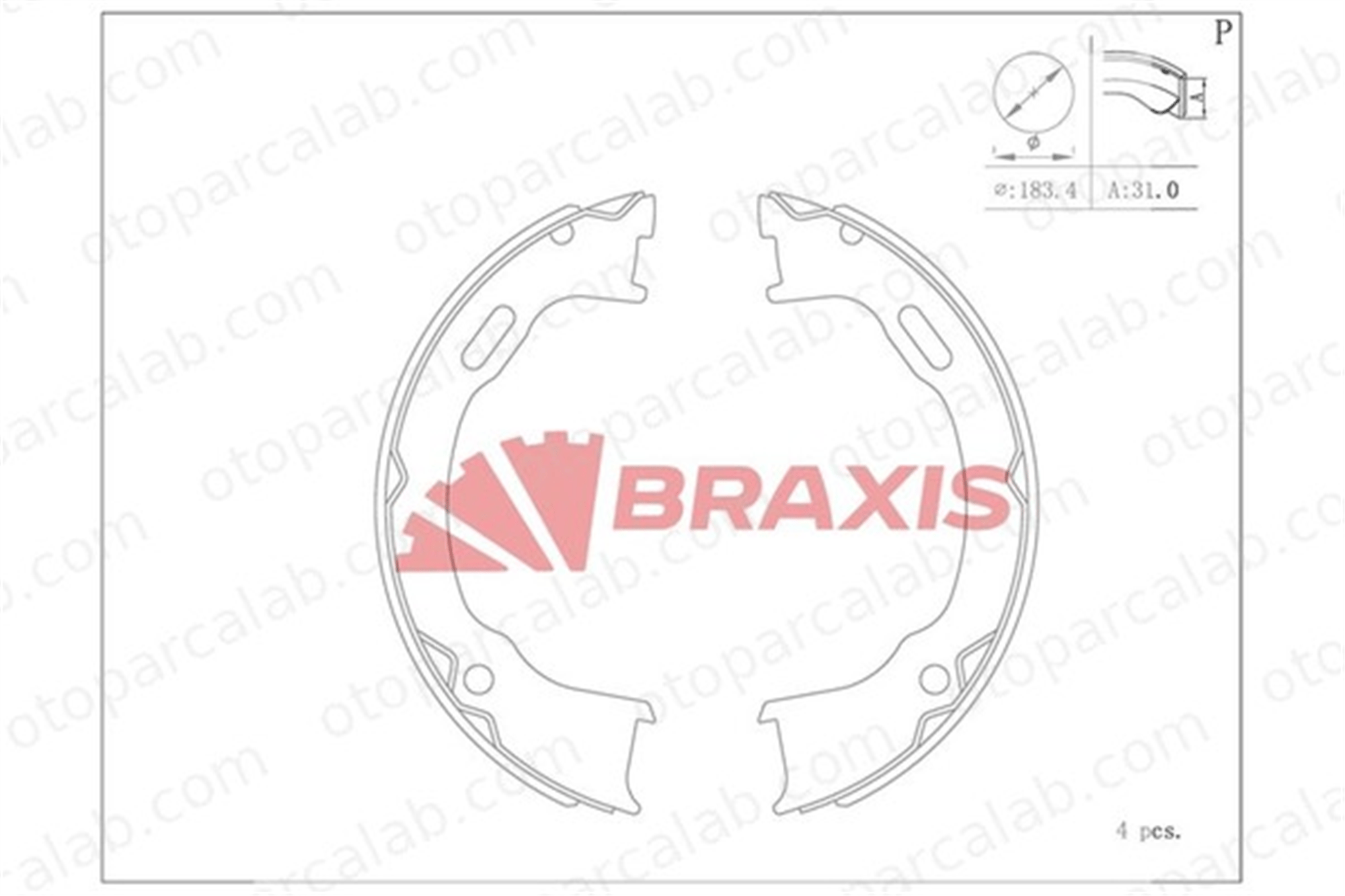 BRAXIS AC0181 El Fren Balatası JEEP CHEROKEE WRANGLER II FSB4061 4762114
