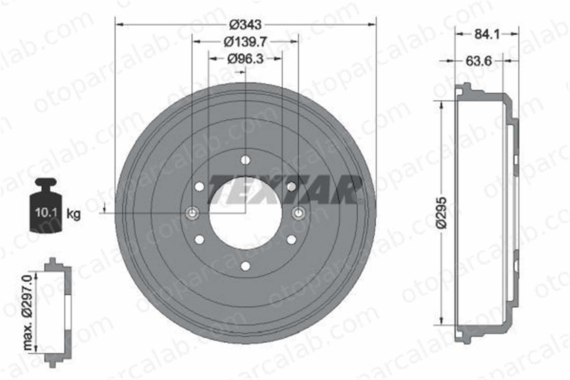 BRAXIS AD1109 Kampana Arka Sağ ve Sol HYUNDAI H-1 Cargo 584114 584114F000