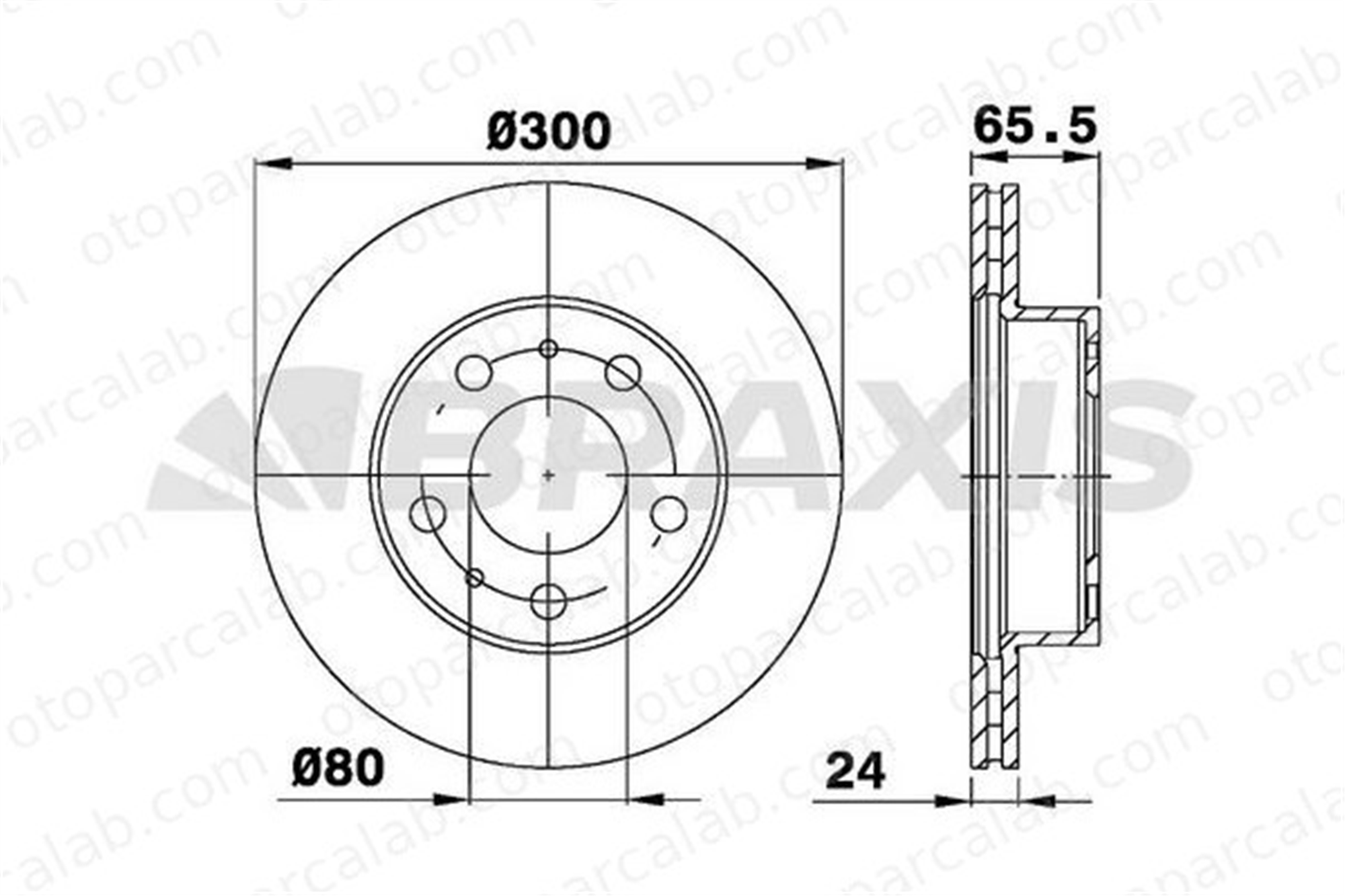 BRAXIS AE0728 Fren Disk Ayna Ön Sağ ve Sol FIAT DUCATO Minibüs/Otobüs DUCATO Panelvan/Van 51858362 1607872280
