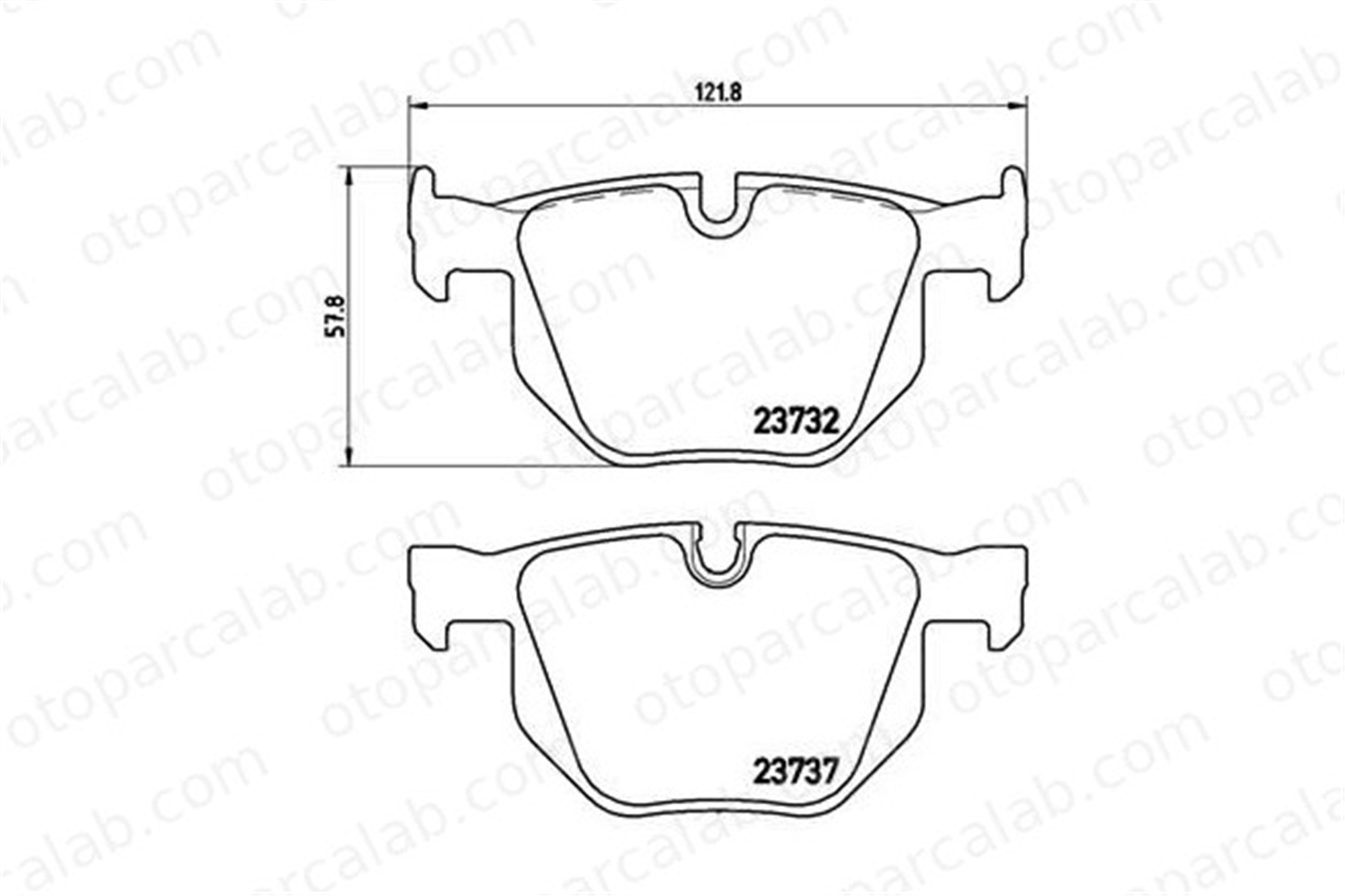 BREMBO P 06 033 Fren Disk Balata Arka BMW 5 5 Touring 34216763043 34212339276