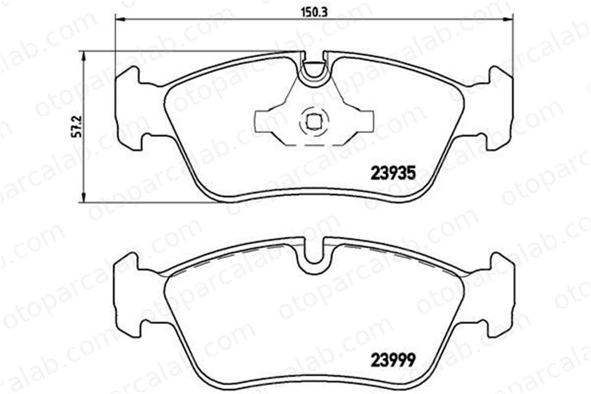 BREMBO P 06 035 Fren Disk Balata Ön BMW 3 1 34116769763 34112288849