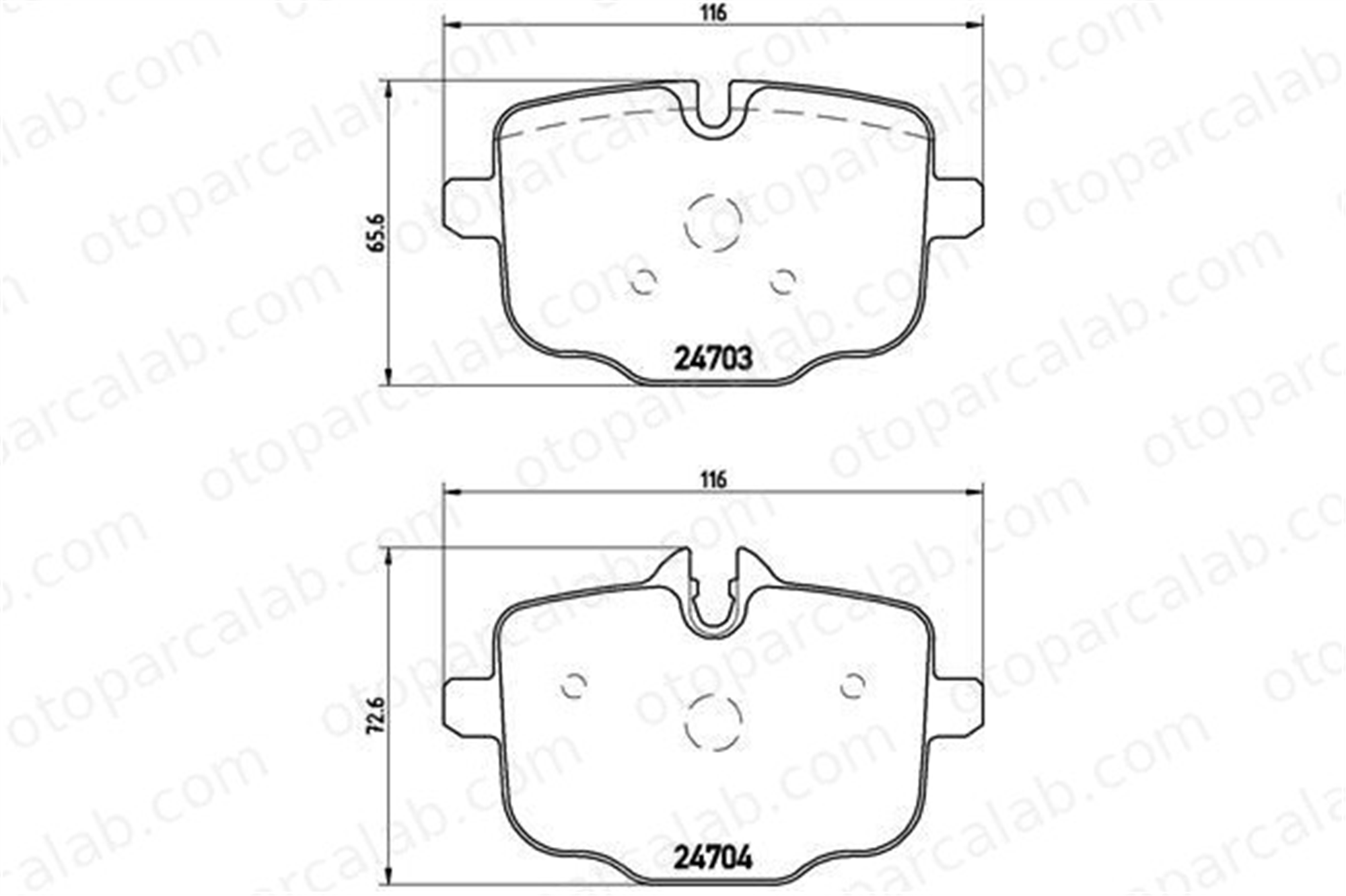 BREMBO P 06 061 Fren Disk Balata Arka BMW 5 Touring 5 34218847061 2284390