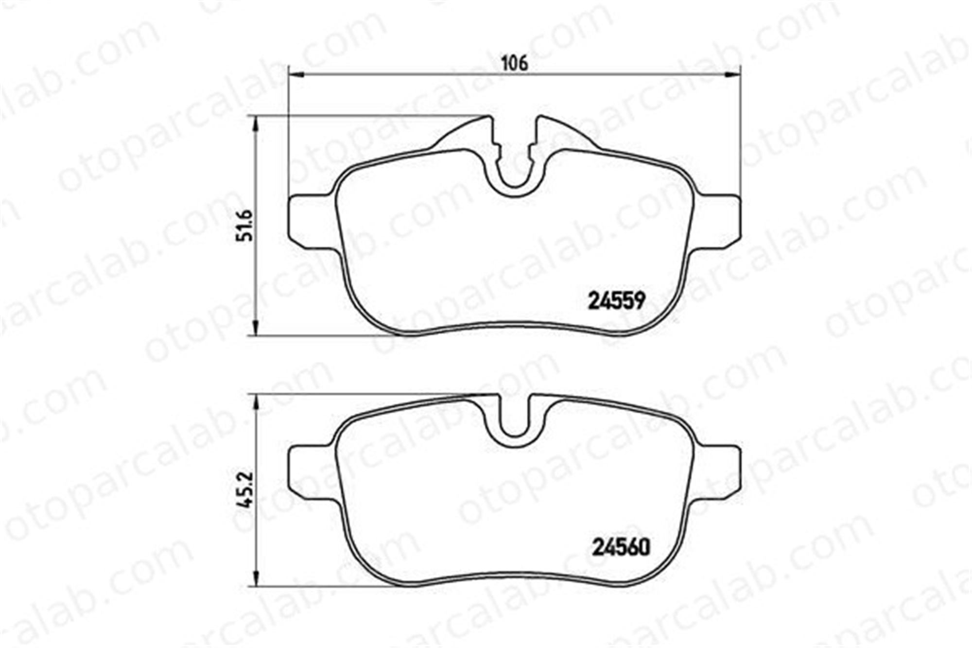 BREMBO P 06 062 Fren Disk Balata Arka BMW Z4 Roadster 34216788275