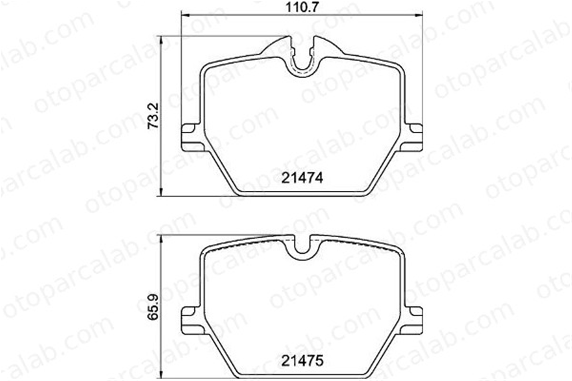 BREMBO P 06 116 Fren Disk Balata Arka BMW 3 3 Touring 34206888835 4466WAA03