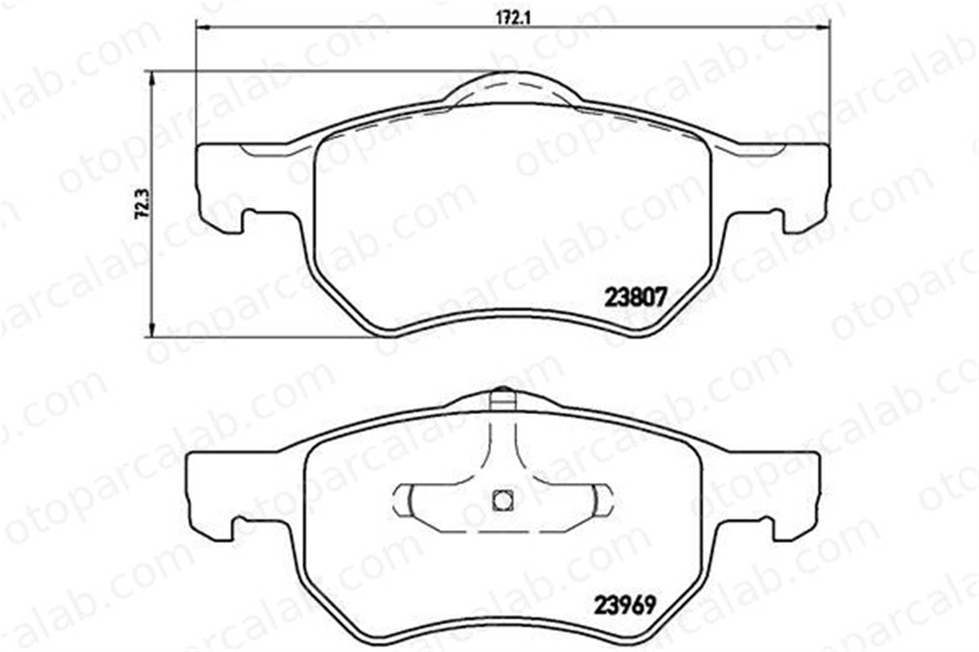 BREMBO P 11 013 Fren Disk Balata Ön CHRYSLER VOYAGER IV VOYAGER / GRAND VOYAGER III K05072215AA 5015365AA