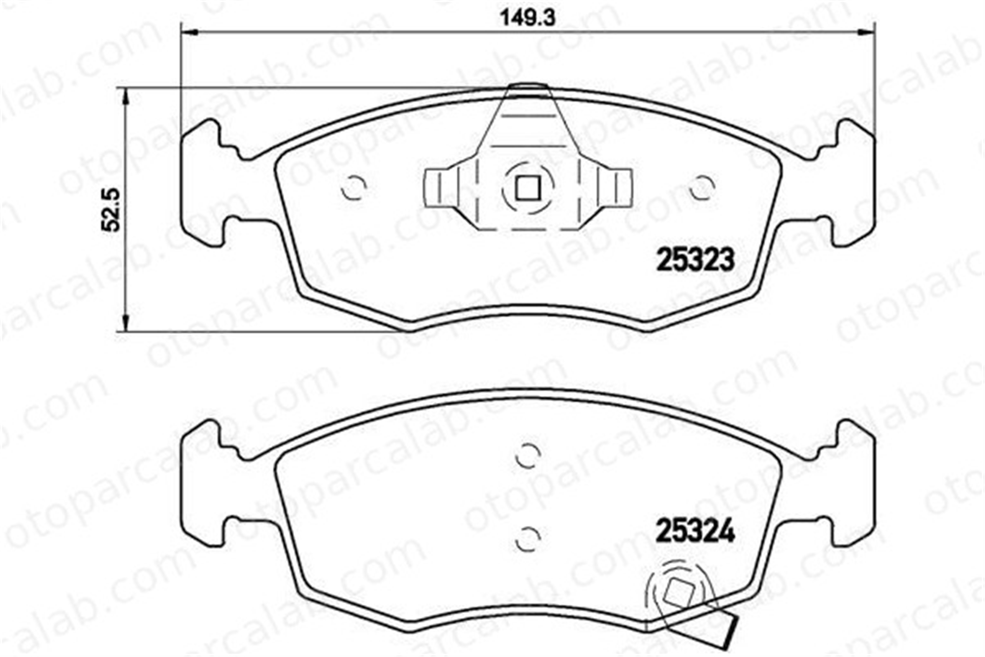 BREMBO P 11 031 Fren Disk Balata Ön FIAT PANDA PANDA VAN 77366378 77366212