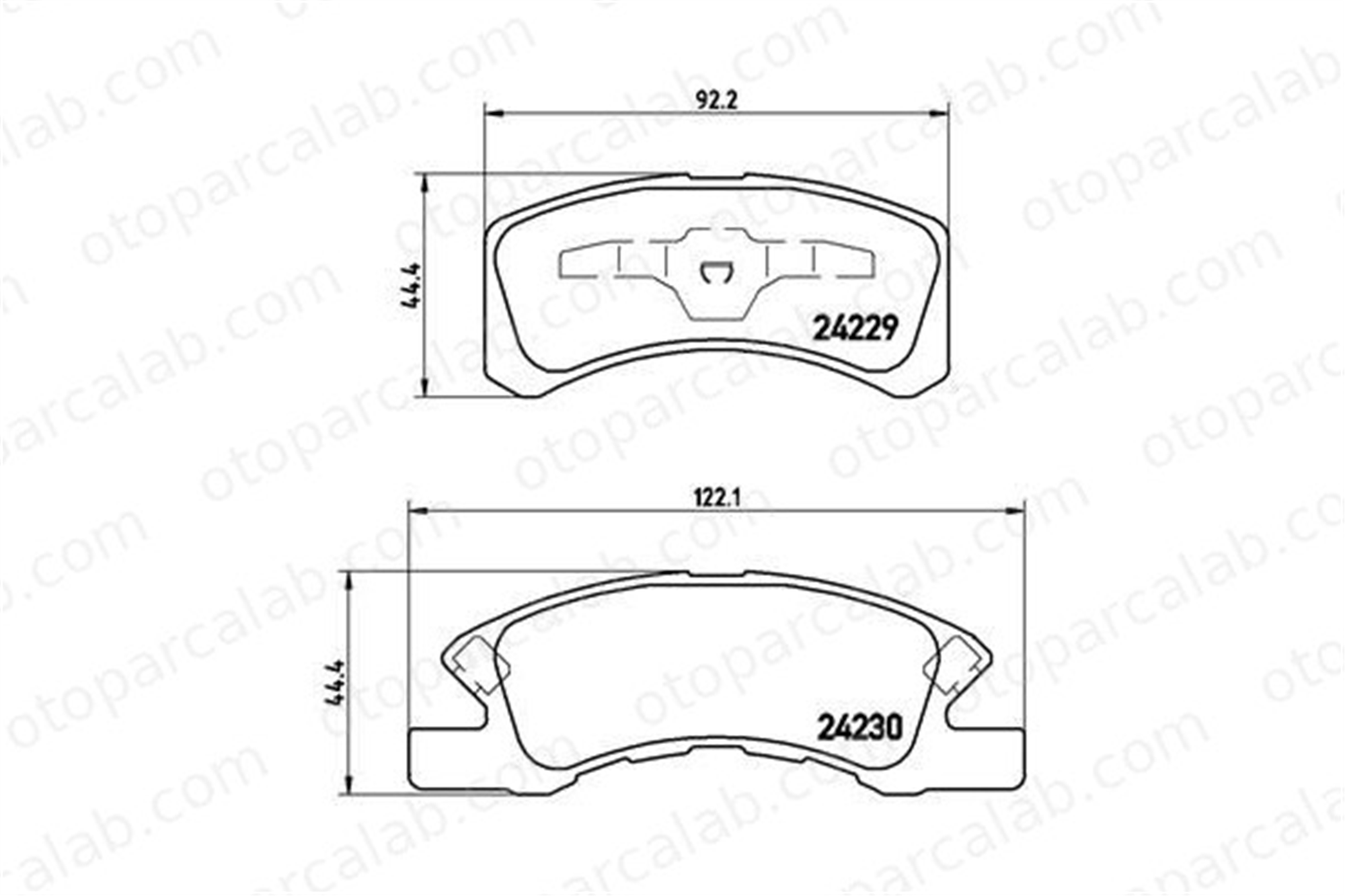 BREMBO P 16 011 Fren Disk Balata Ön MITSUBISHI MIRAGE / SPACE STAR VI Hatchback DAIHATSU CUORE V 4605B006 4465B2010