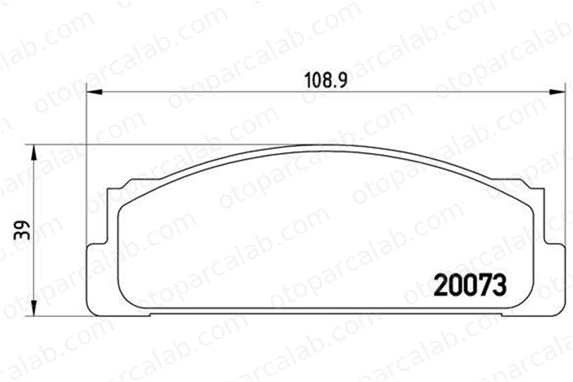 BREMBO P 23 003 Fren Disk Balata Ön FIAT 131 132 4236412 4174992