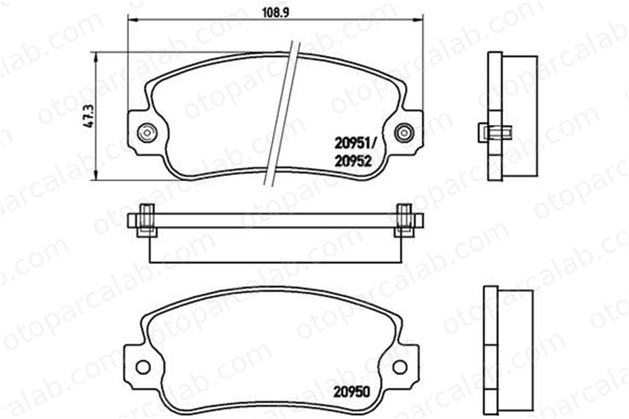 BREMBO P 23 013 Fren Disk Balata Ön FIAT UNO PANDA 71748384 5951671