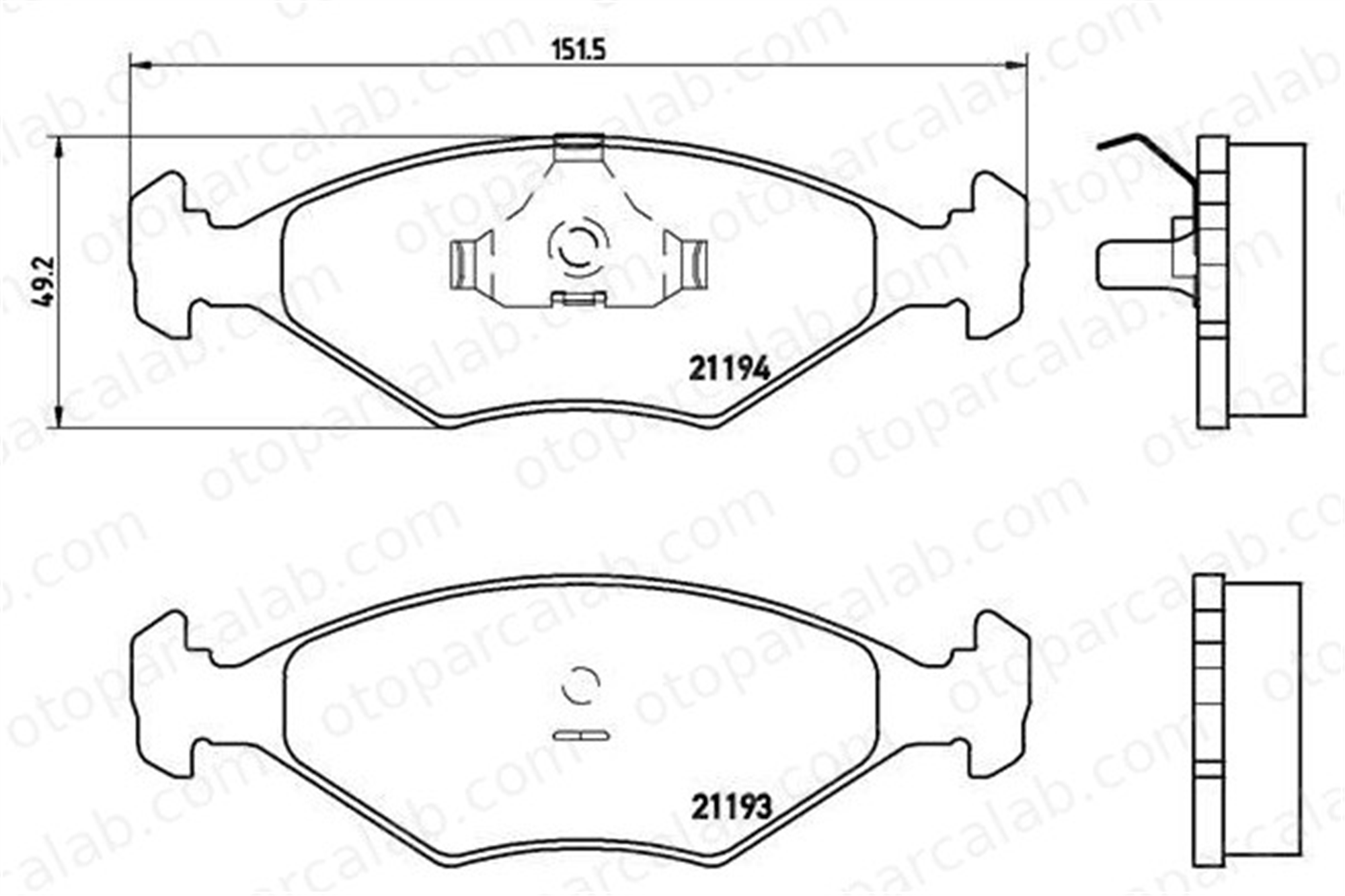 BREMBO P 23 040 Fren Disk Balata Ön FIAT ELBA FIORINO Kasa/büyük limuzin 5882984 55170758