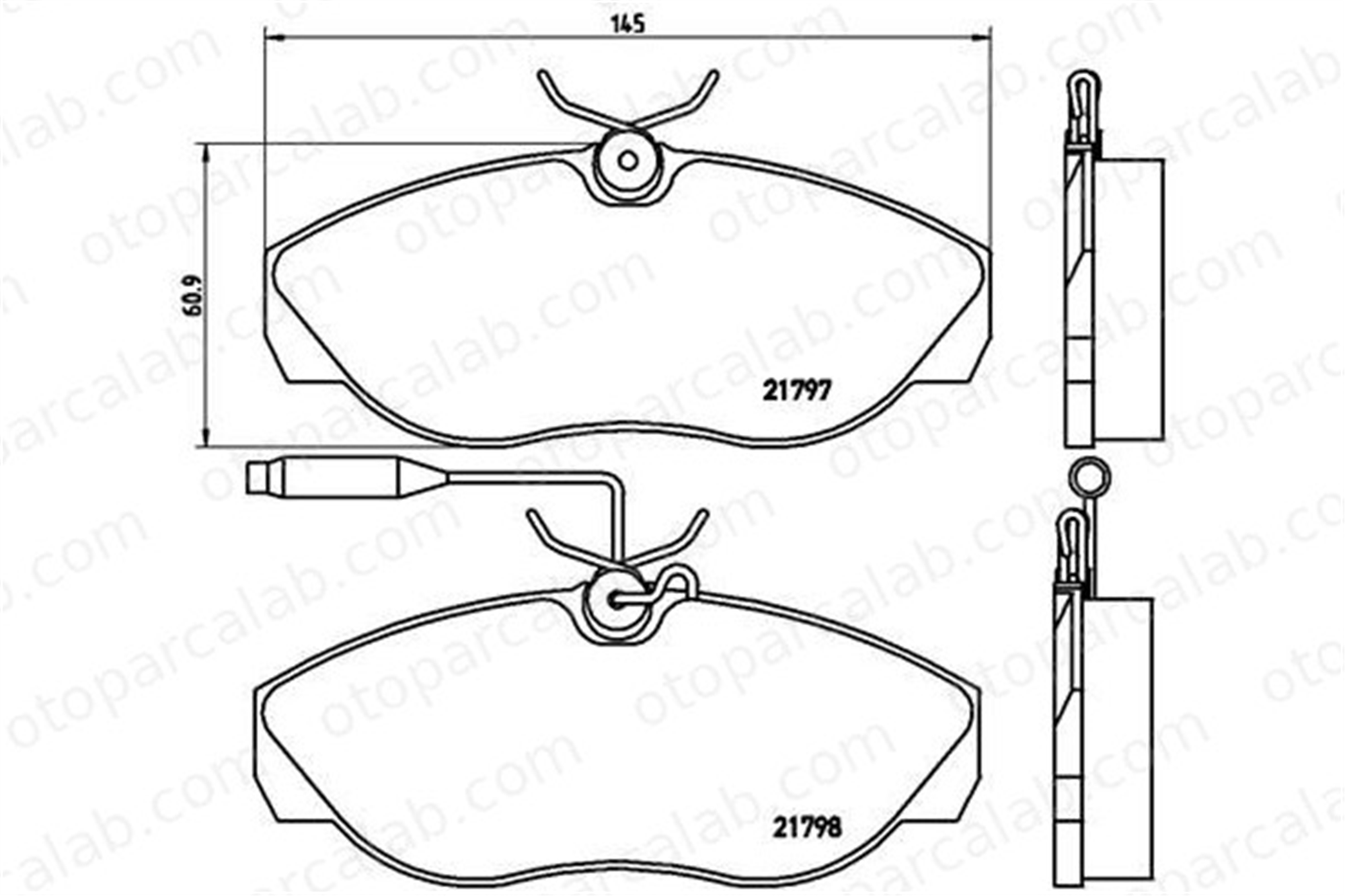 BREMBO P 23 068 Fren Disk Balata Ön FIAT DUCATO Panelvan/Van DUCATO Platform şasi 425451 1611458080