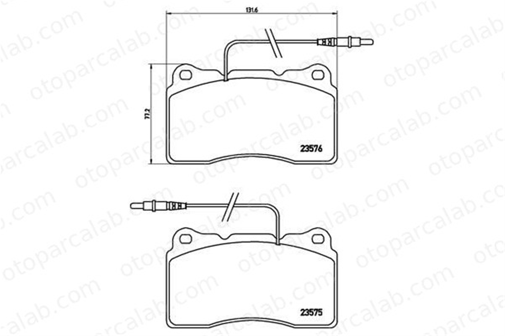 BREMBO P 23 082 Fren Disk Balata Ön CITROËN C8 C8 Van 425207 9404254608
