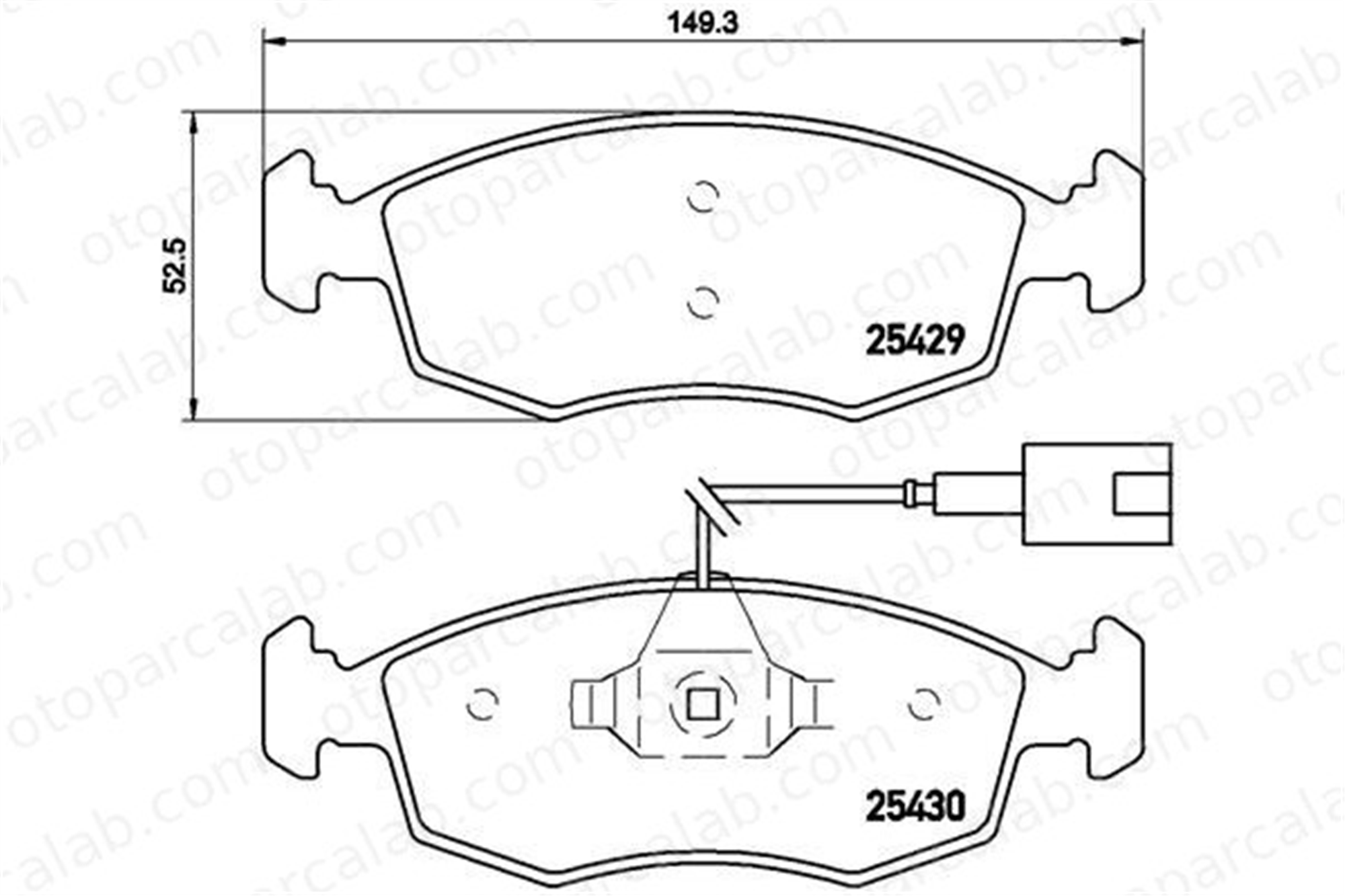 BREMBO P 23 138 Fren Disk Balata Ön FIAT PUNTO 500 77365729 77365811