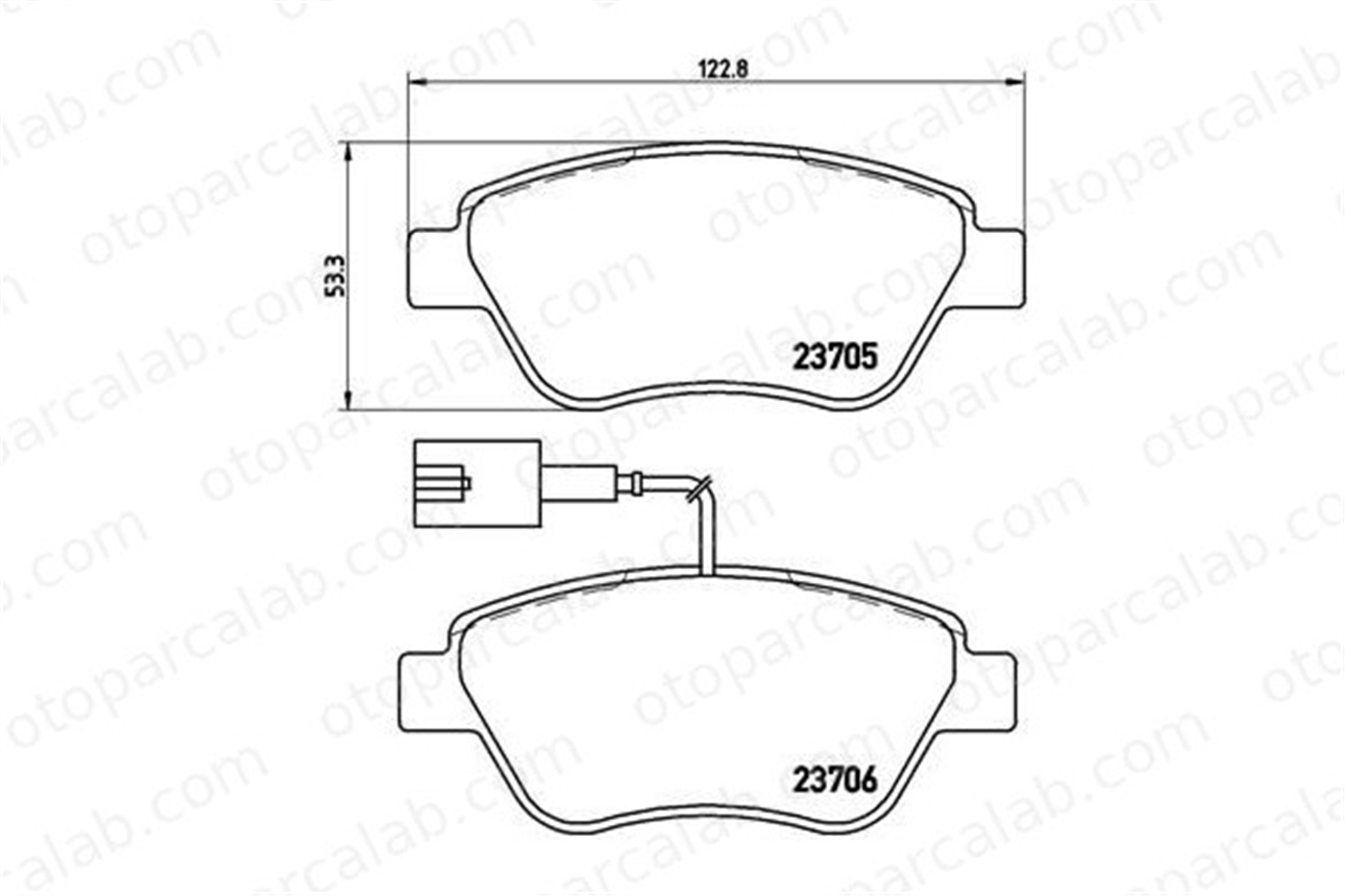 BREMBO P 23 141 Fren Disk Balata Ön FIAT PUNTO EVO ALFA ROMEO MITO 4254C8 77365651