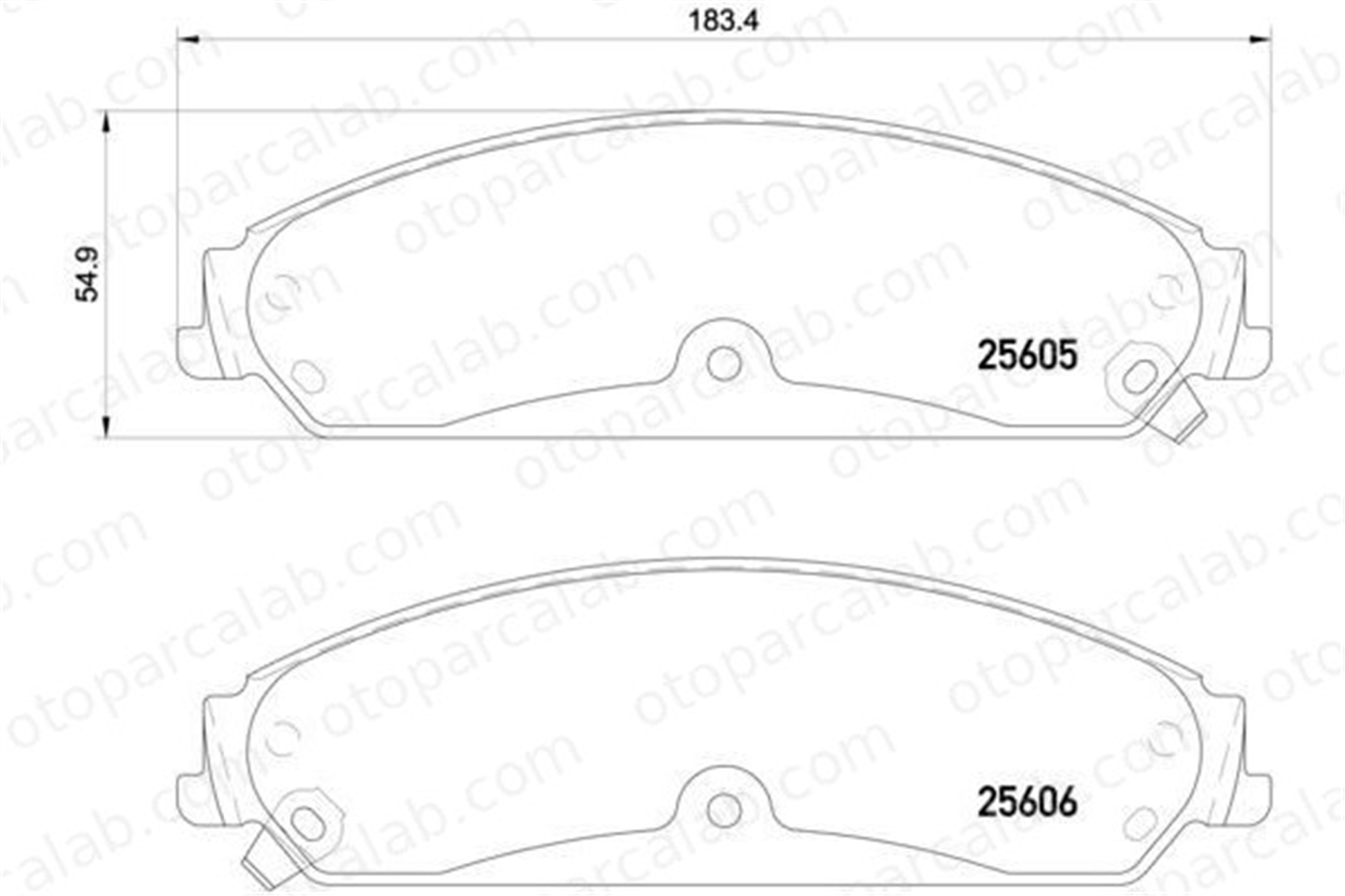 BREMBO P 23 149 Fren Disk Balata Ön CHRYSLER 300C 300C Touring K68147681AB 00K68147681AB