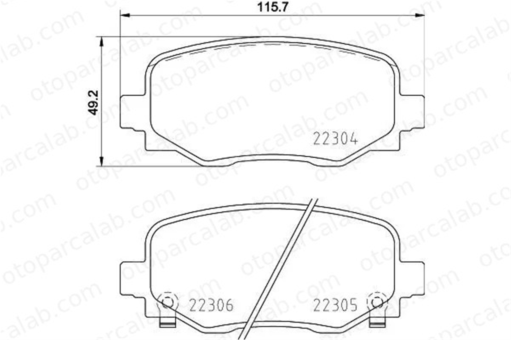 BREMBO P 23 177 Fren Disk Balata Arka FIAT 500X JEEP RENEGADE SUV 77367145 77367417