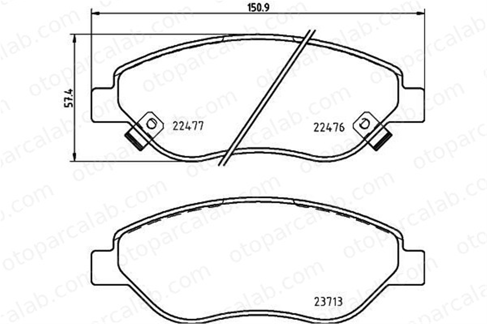 BREMBO P 23 178 Fren Disk Balata Ön FIAT TIPO Hatchback TIPO Station wagon 77367923 77368553