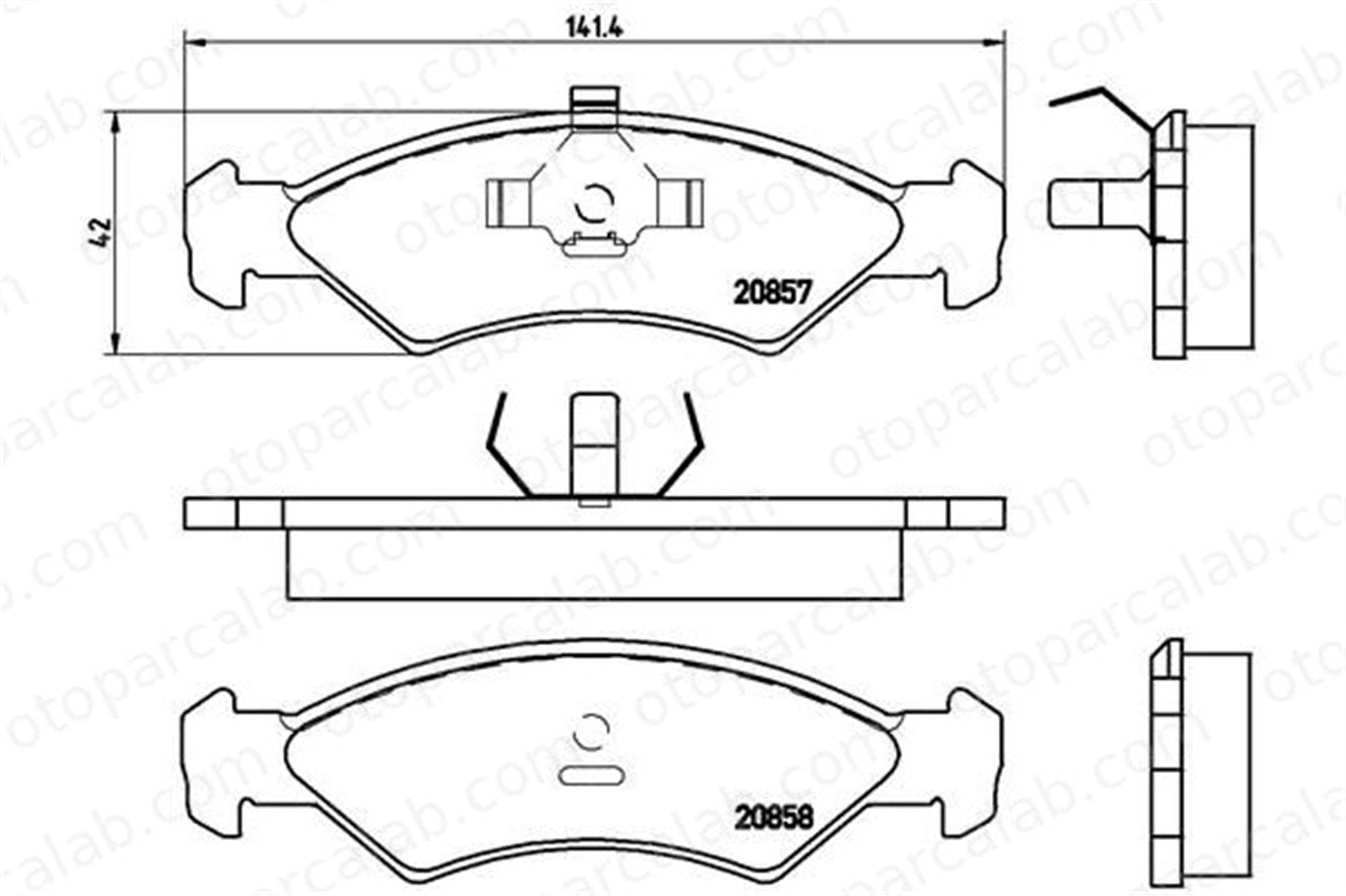 BREMBO P 24 016 Fren Disk Balata Ön FORD FIESTA II FIESTA Kasa/eğik arka 5018898 5015917