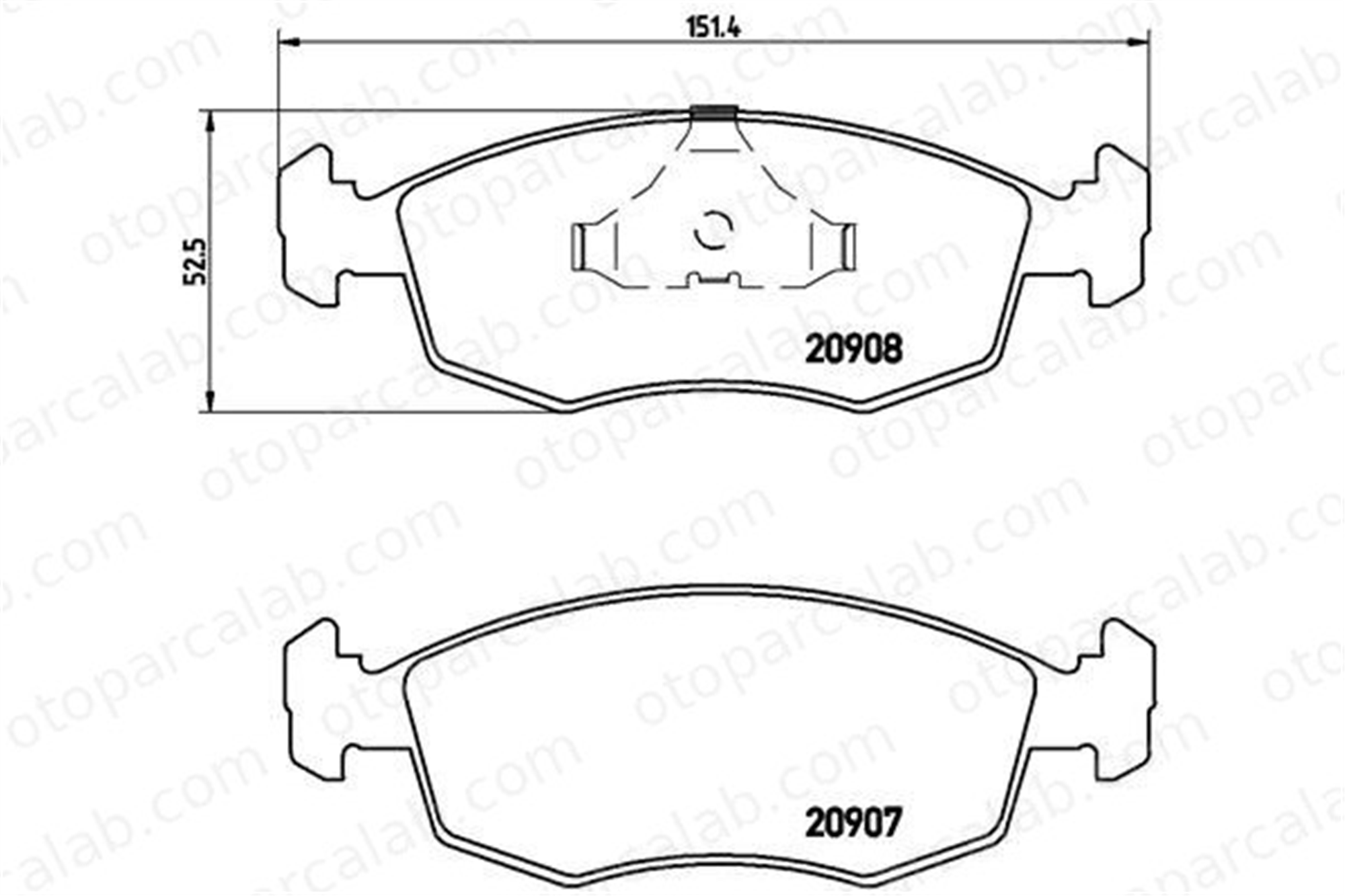 BREMBO P 24 019 Fren Disk Balata Ön FORD SIERRA II Turnier SIERRA II 5020817 1629697