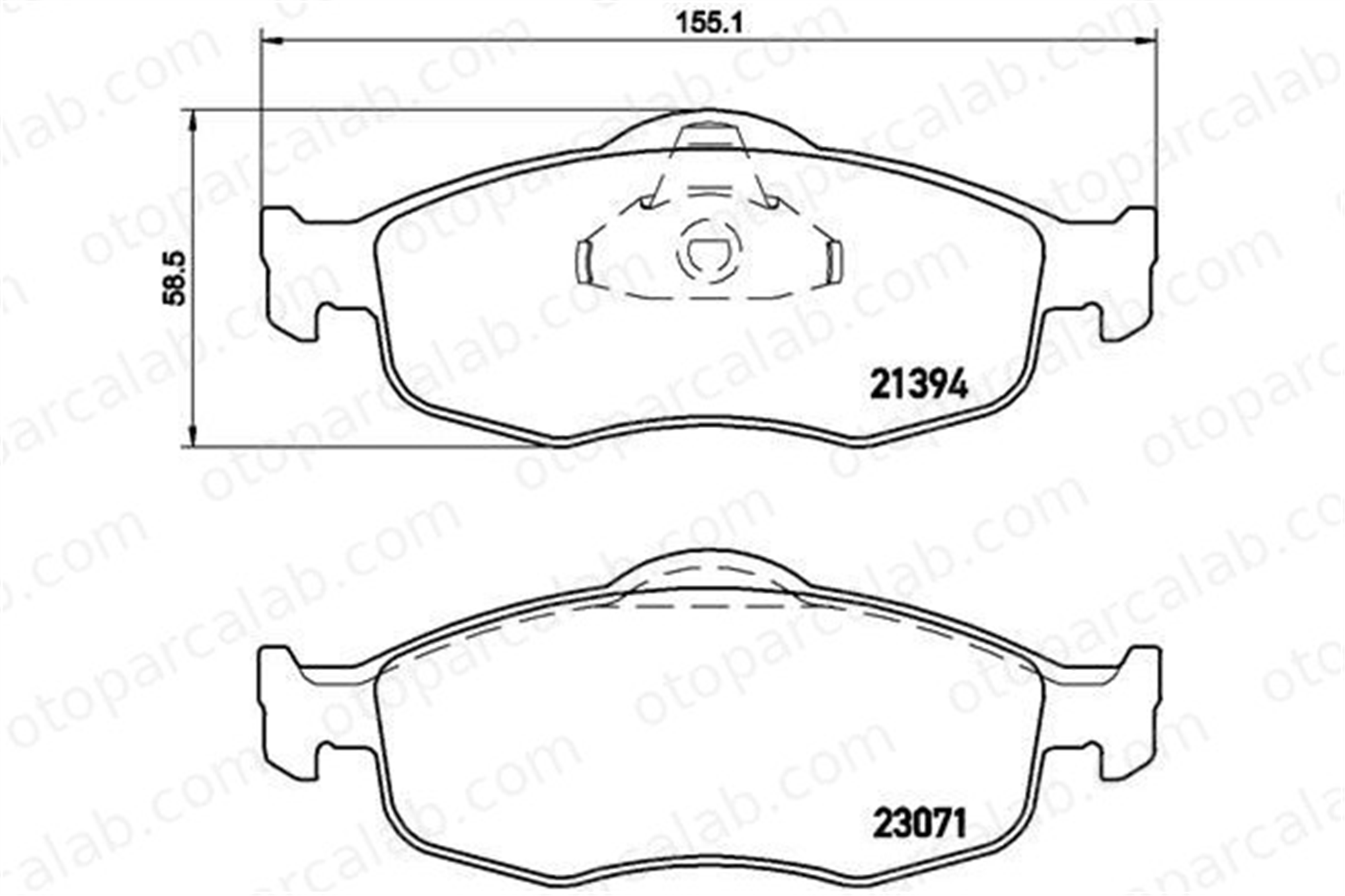 BREMBO P 24 037 Fren Disk Balata Ön FORD SCORPIO I SCORPIO I Sedan 97BG2K021AB 97BX2K021AB