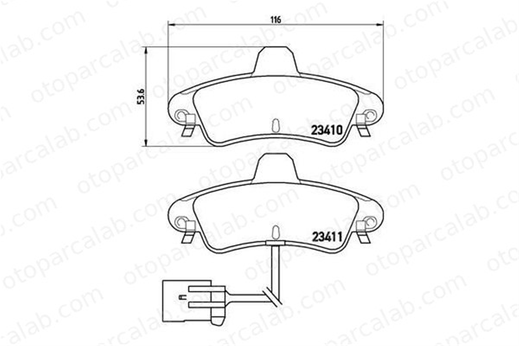 BREMBO P 24 038 Fren Disk Balata Arka FORD MONDEO I MONDEO I Turnier 1672939 1088938