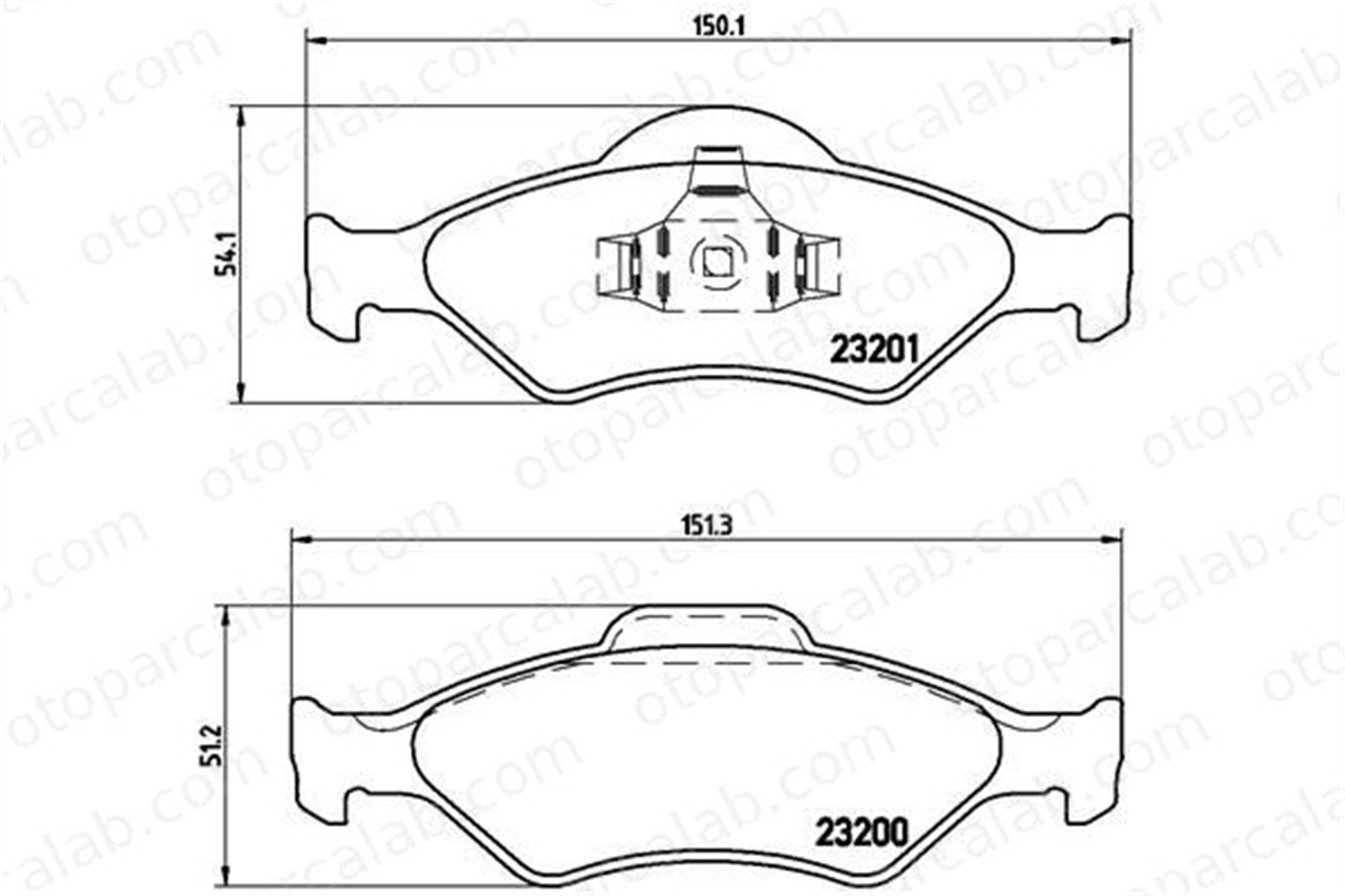 BREMBO P 24 054 Fren Disk Balata Ön FORD FIESTA IV KA 1111857 1111858