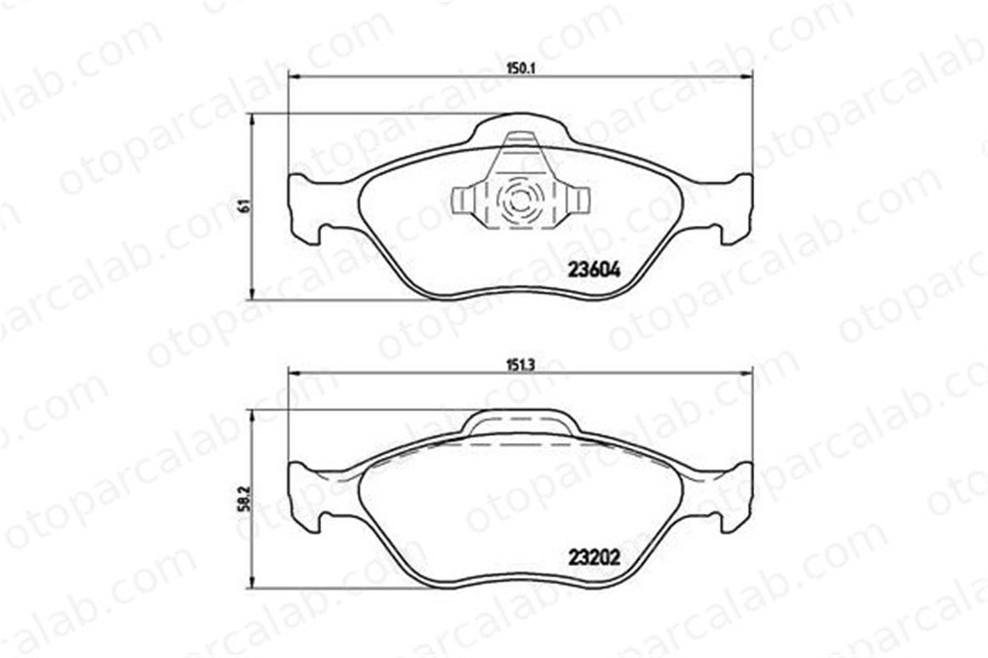 BREMBO P 24 055 Fren Disk Balata Ön FORD FIESTA IV FIESTA V TAMT2K021FSTL YS6J2K021DC