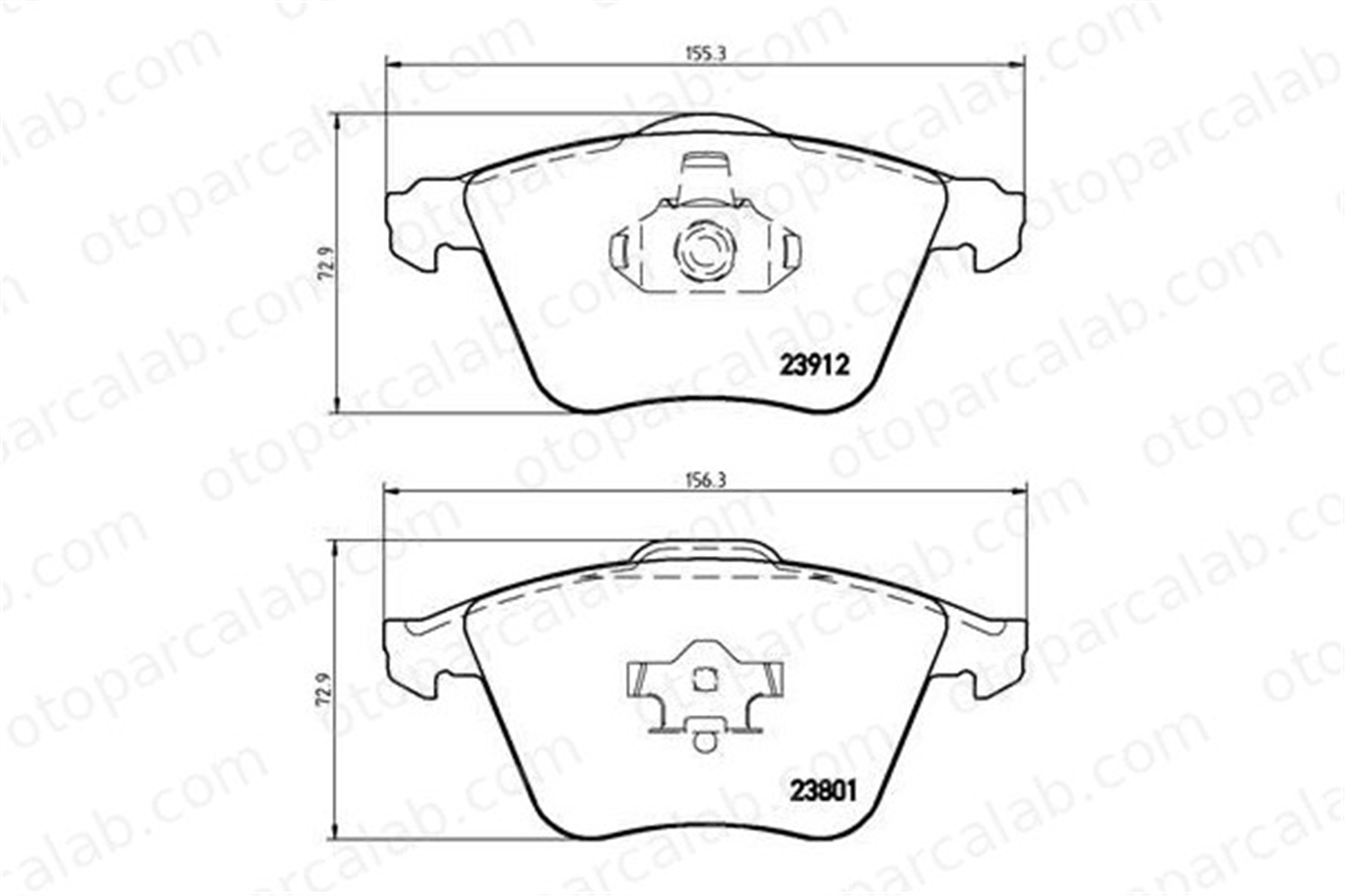 BREMBO P 24 057 Fren Disk Balata Ön SAAB 9-3 Station wagon 9-3 30683274 306832740
