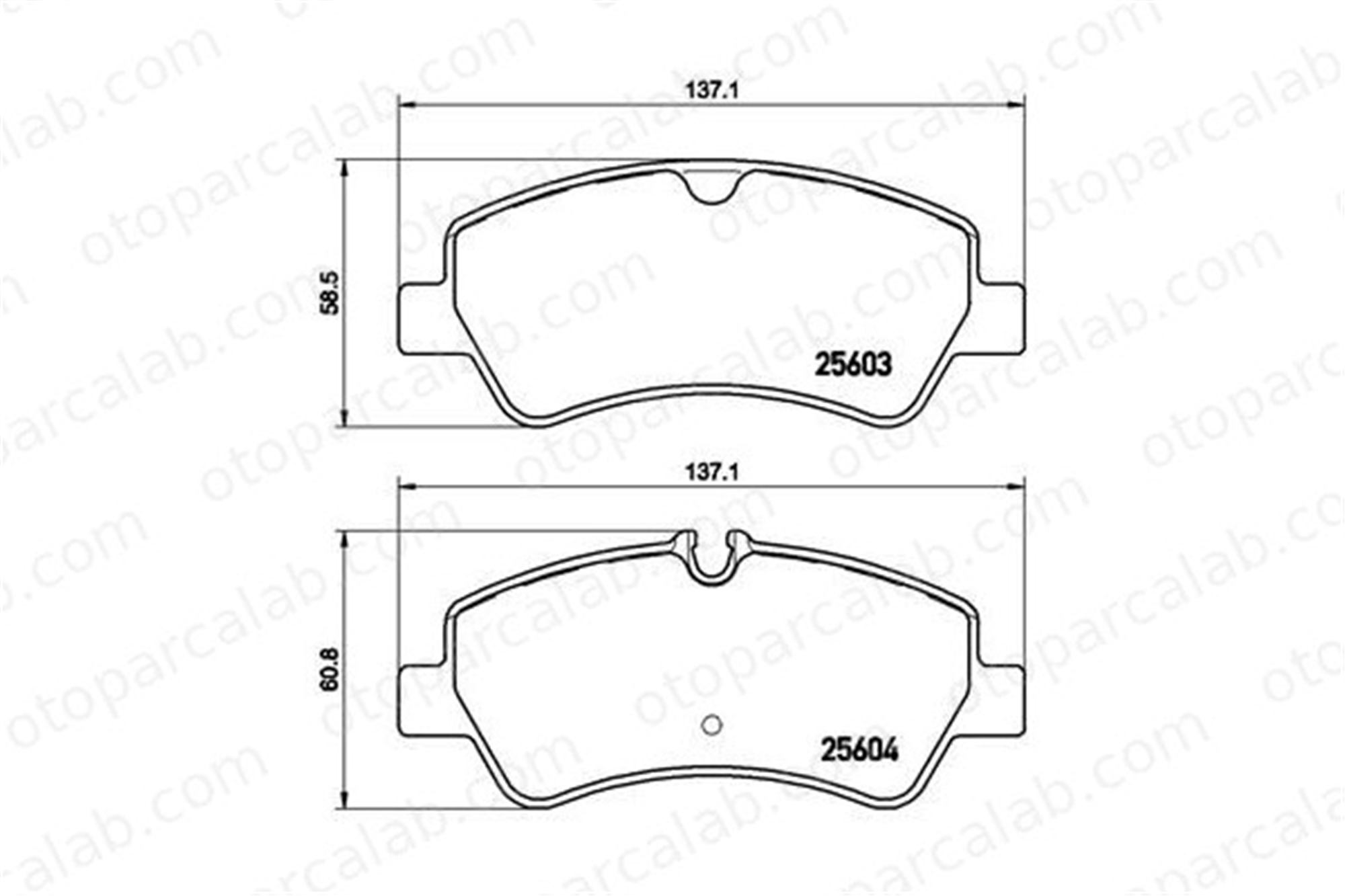 BREMBO P 24 160 Fren Disk Balata Arka FORD TRANSIT V363 Panelvan/Van TRANSIT V363 Platform şasi BK212M008AA 1763916