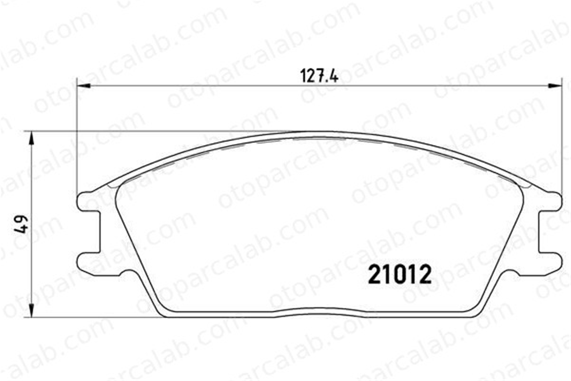 BREMBO P 30 001 Fren Disk Balata Ön HYUNDAI GETZ PONY / EXCEL Sedan 581011CA10 5810122A10