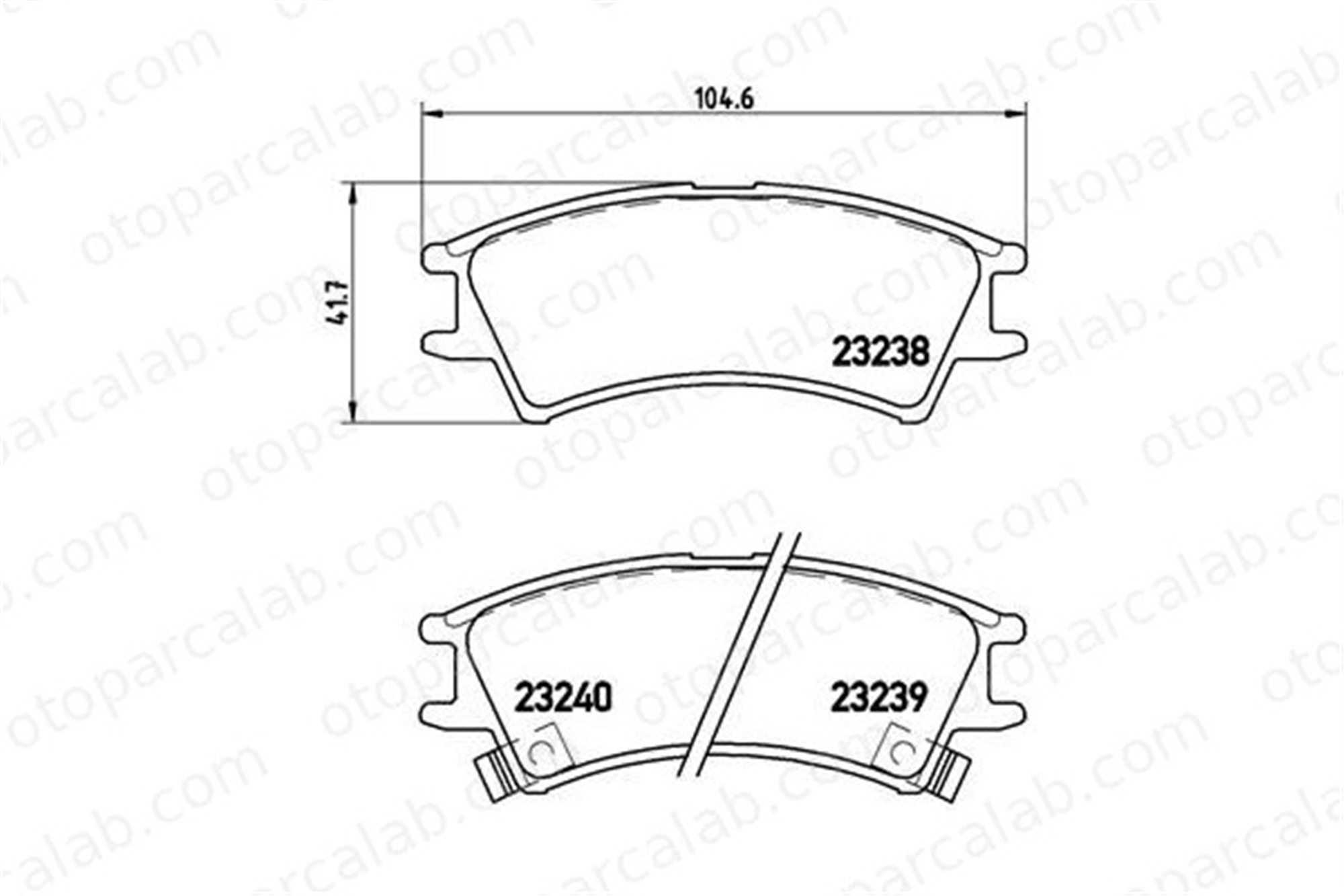 BREMBO P 30 011 Fren Disk Balata Ön HYUNDAI ATOS 5810102A00