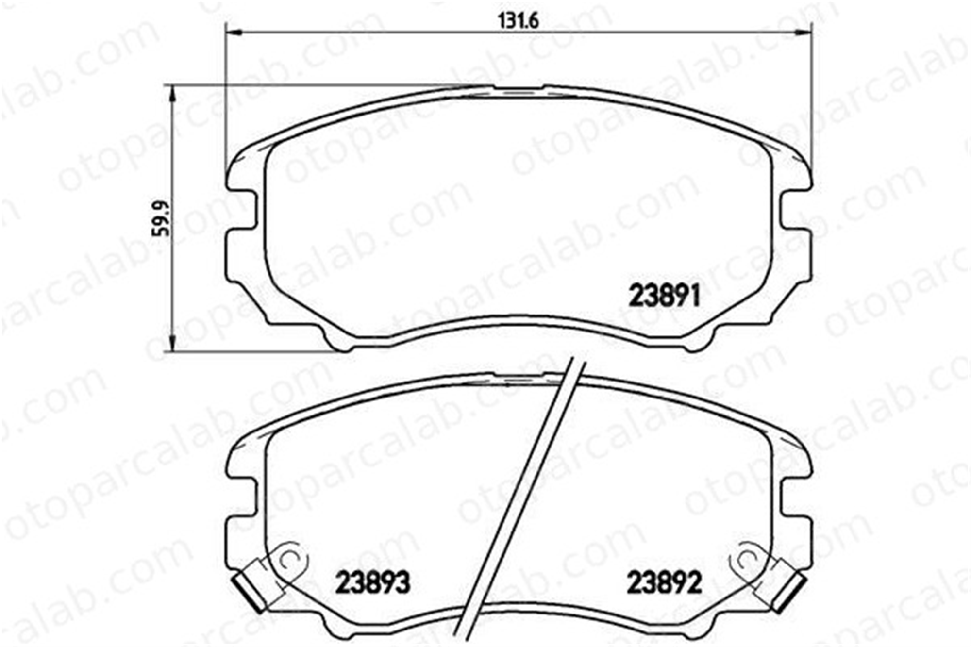BREMBO P 30 018 Fren Disk Balata Ön HYUNDAI TUCSON KIA SPORTAGE II 581012HA10 581012EA11
