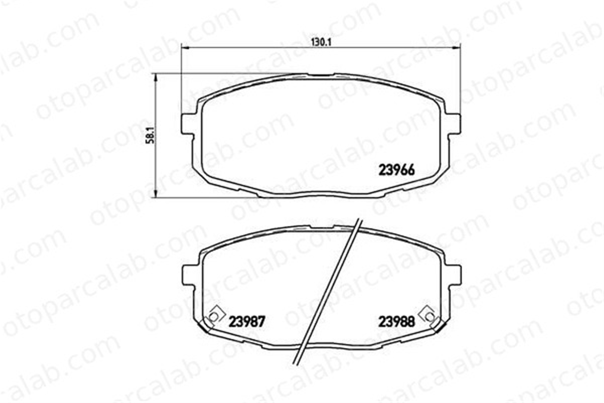 BREMBO P 30 034 Fren Disk Balata Ön KIA CEE'D SW PRO CEE'D 581011HA10 581011HA20