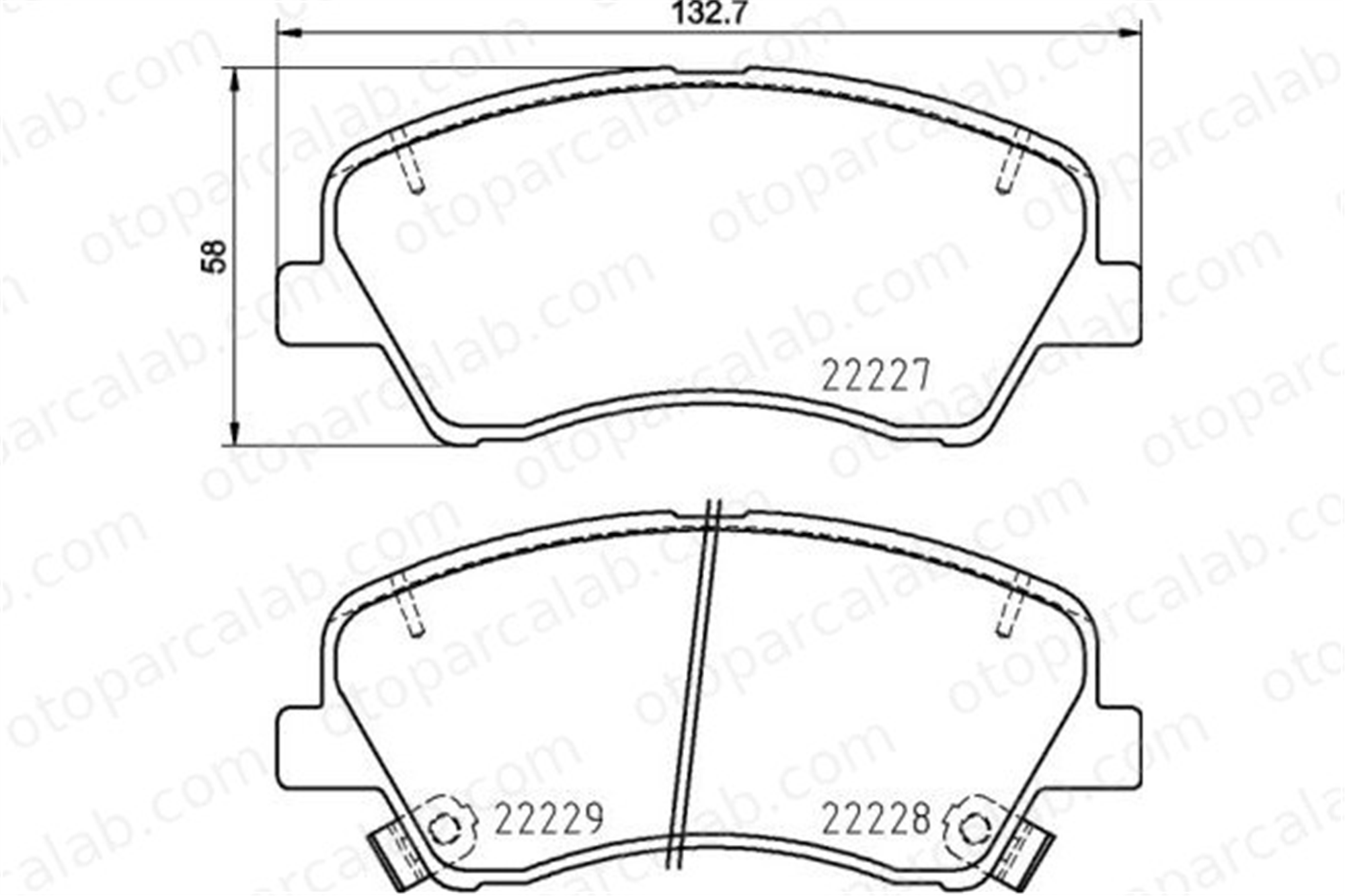BREMBO P 30 098 Fren Disk Balata Ön KIA RIO IV STONIC 58101H8A55 58101H6A15