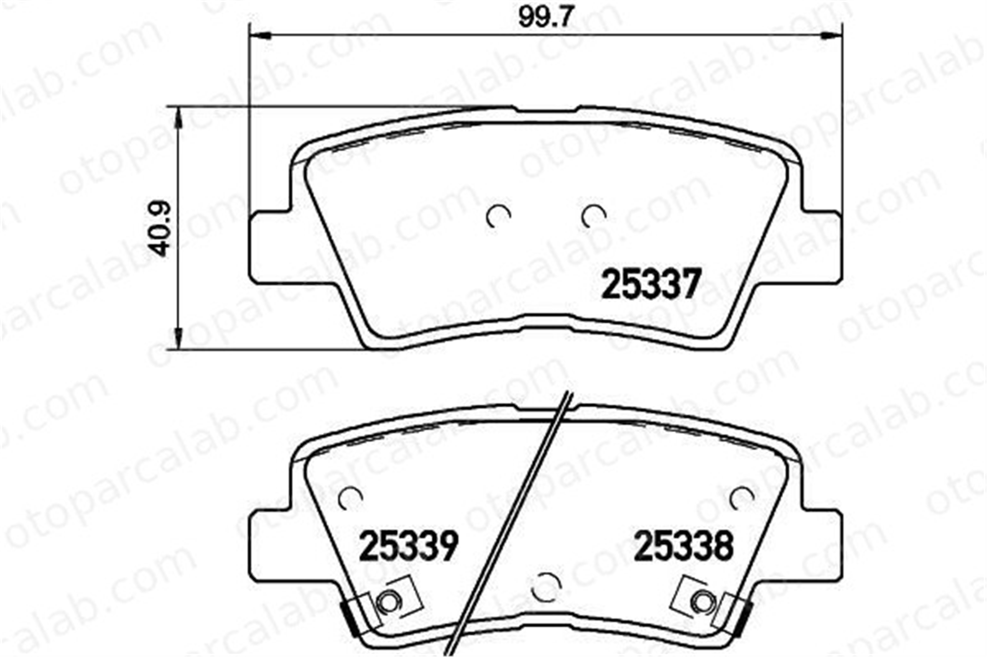 BREMBO P 30 101 Fren Disk Balata Arka KIA SOUL II CERATO IV Sedan 58302B2A20 58302E4A50
