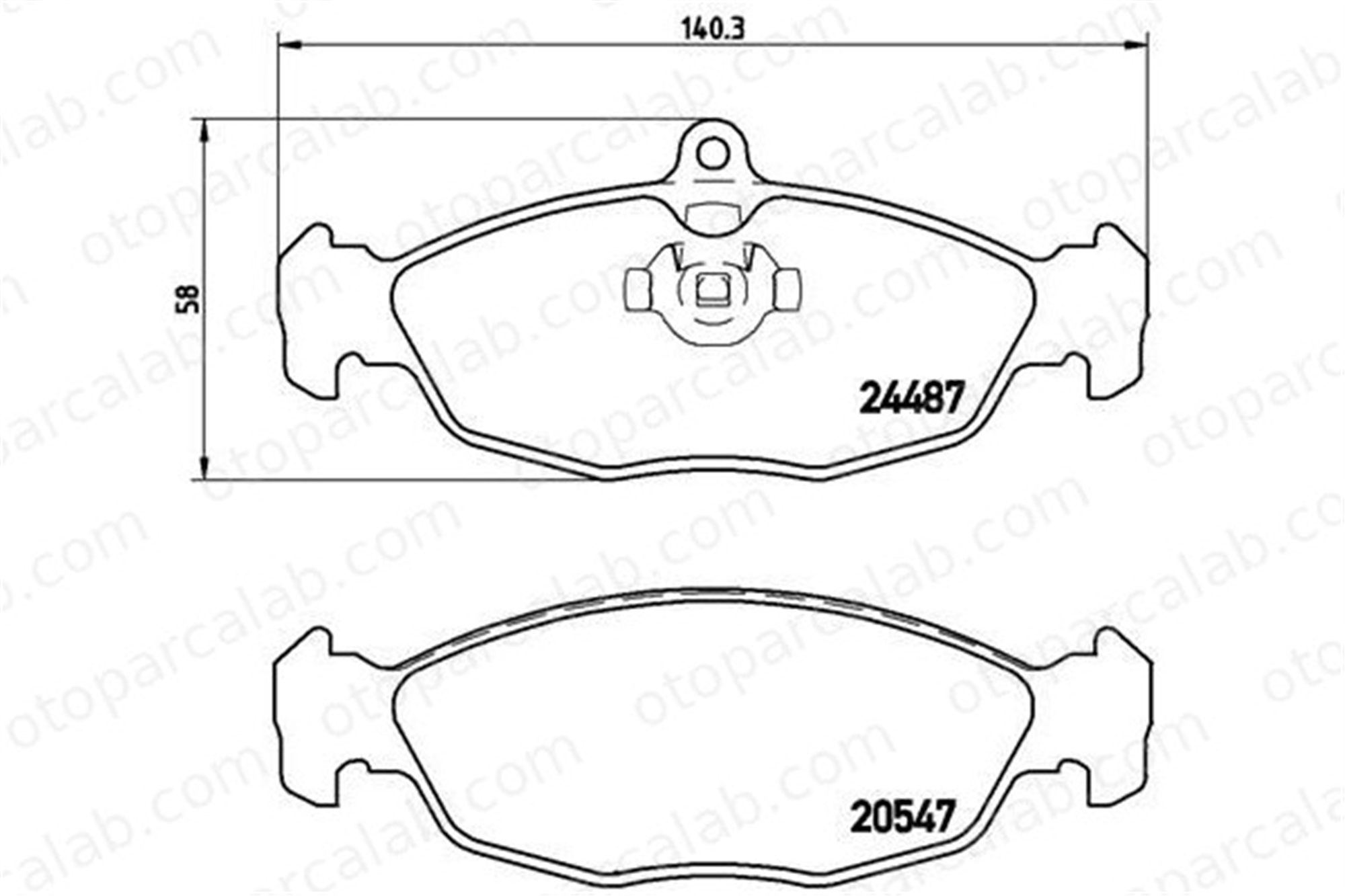 BREMBO P 36 017 Fren Disk Balata Arka JAGUAR XJ XK 8 Convertible JLM21220 JLM021220