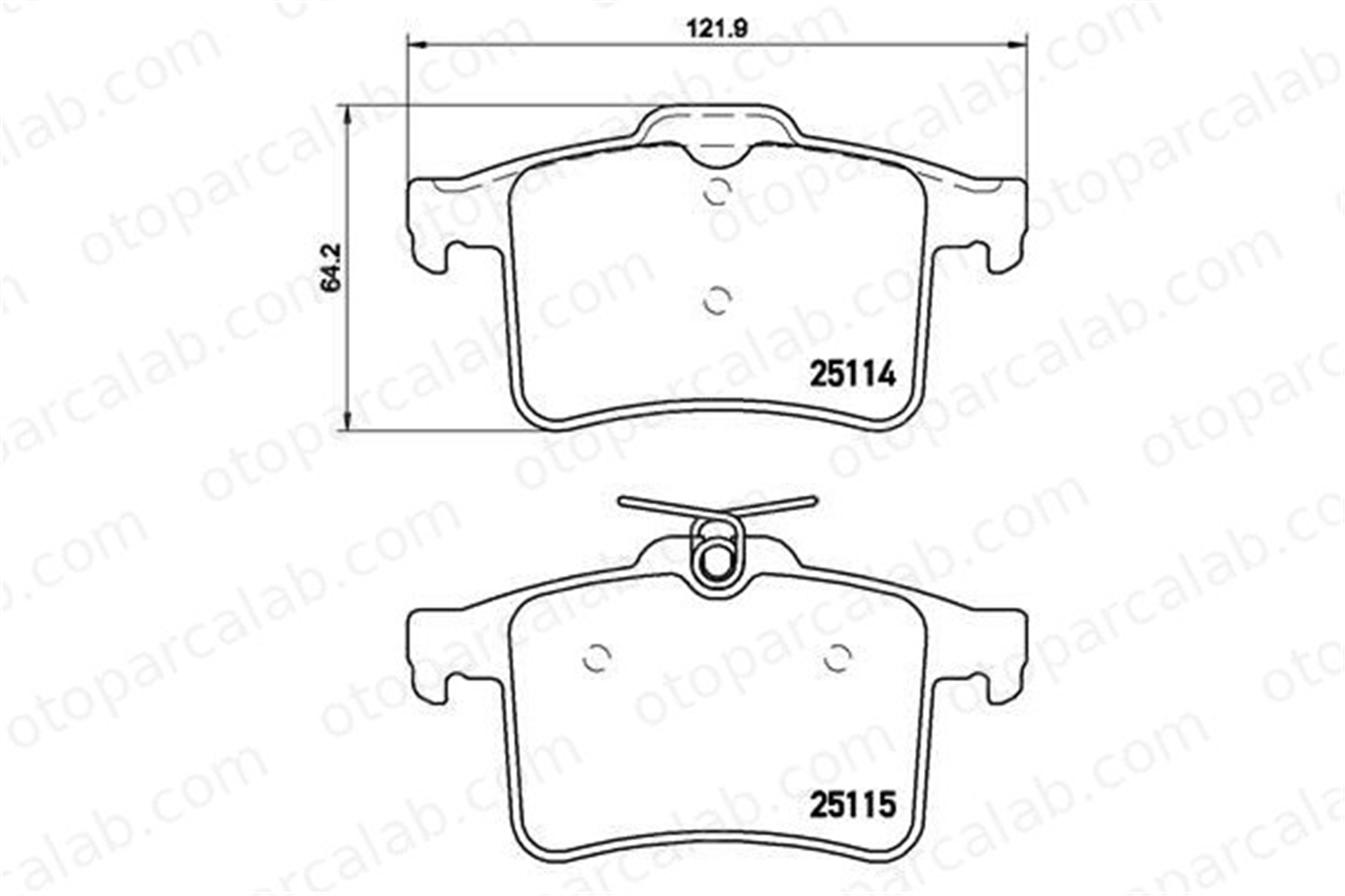 BREMBO P 36 026 Fren Disk Balata Arka JAGUAR XJ XK II Coupe C2D3792 C2D60655