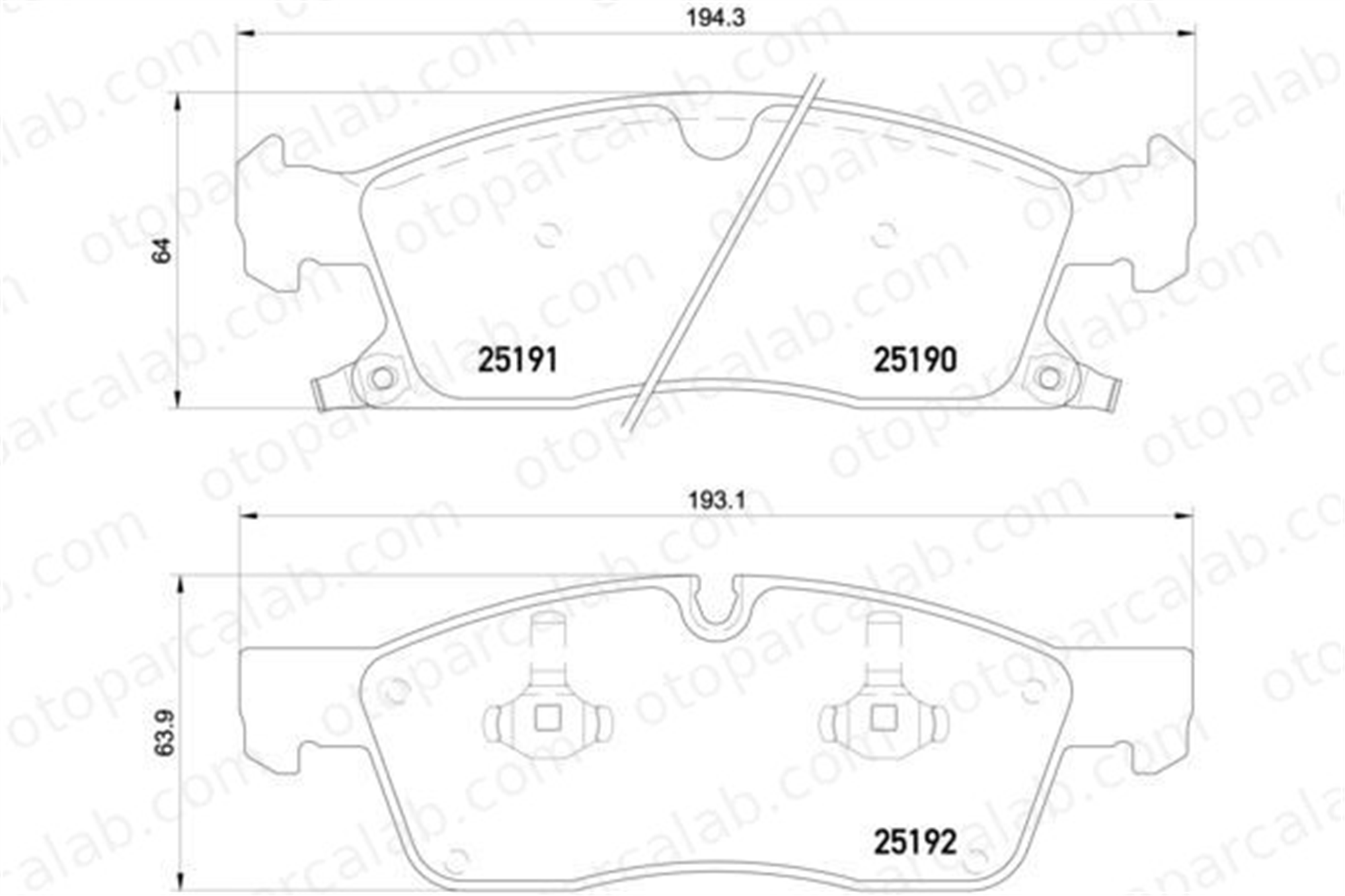 BREMBO P 37 017X Fren Disk Balata Ön DODGE DURANGO JEEP GRAND CHEROKEE IV 68052369AA 68052369