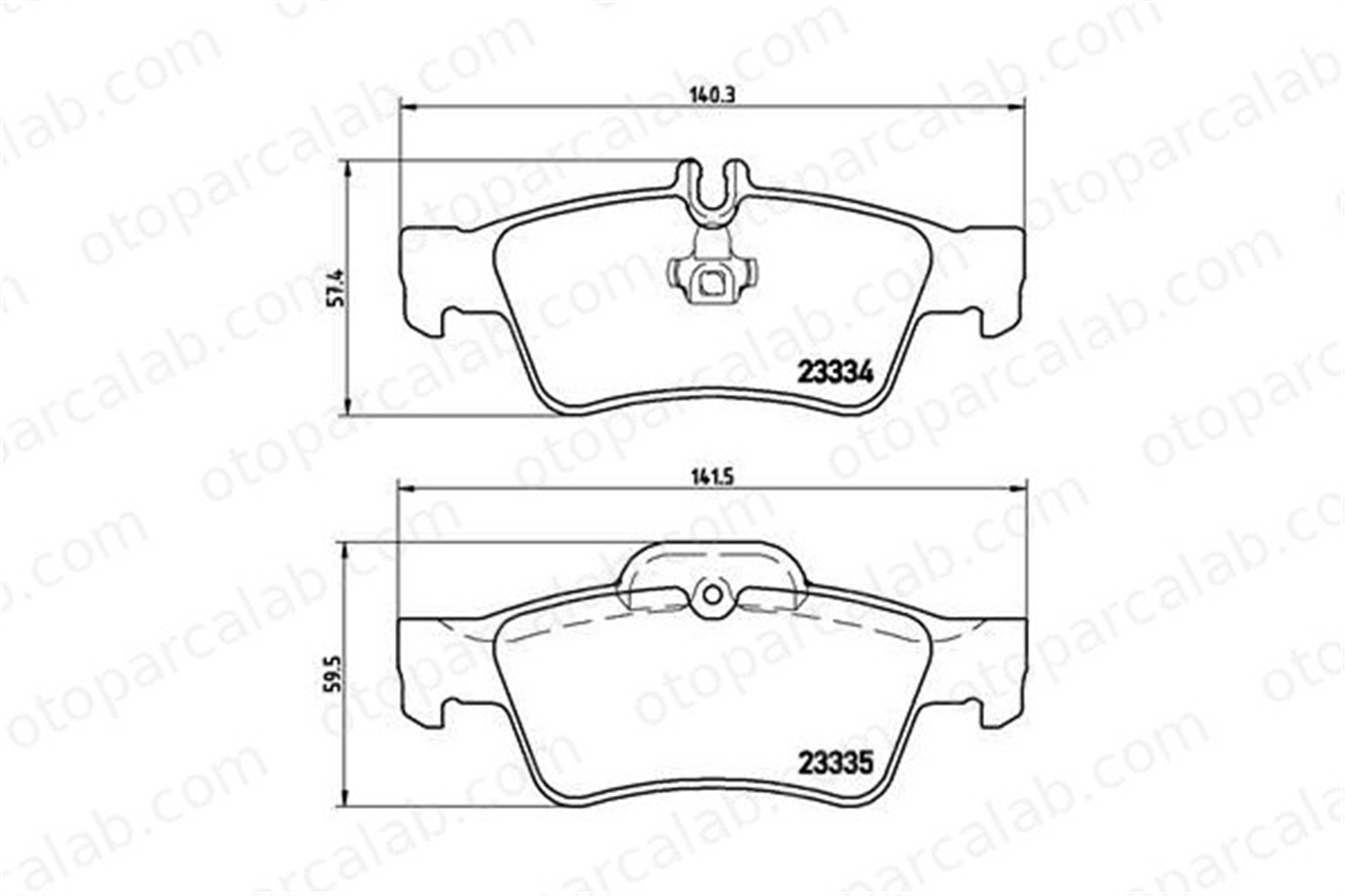 BREMBO P 50 052 Fren Disk Balata Arka MERCEDES-BENZ E-SERISI E-SERISI T-Model A0004208904 4208904