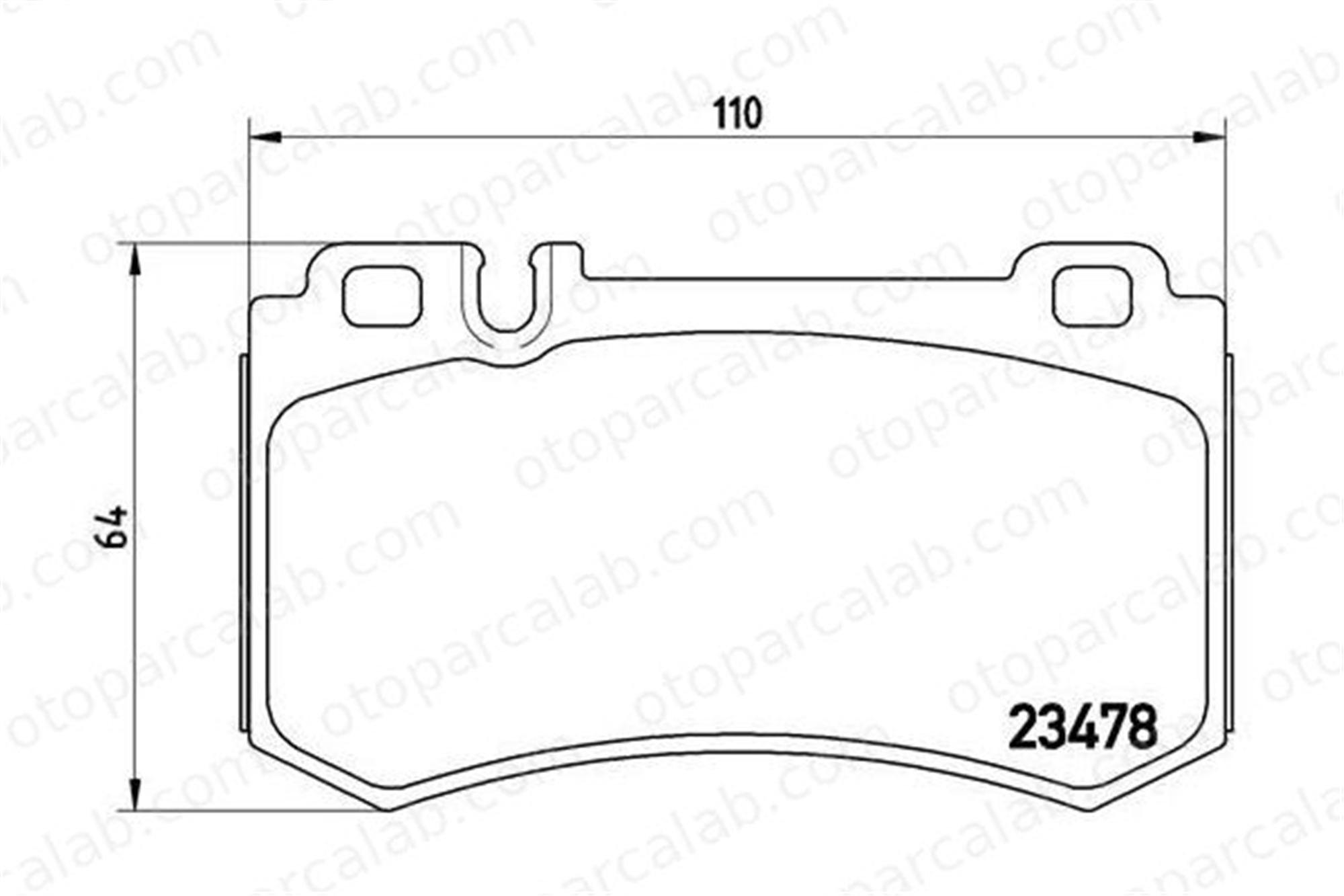BREMBO P 50 061 Fren Disk Balata Arka MERCEDES-BENZ SL CLS A0004230430 A0004320430