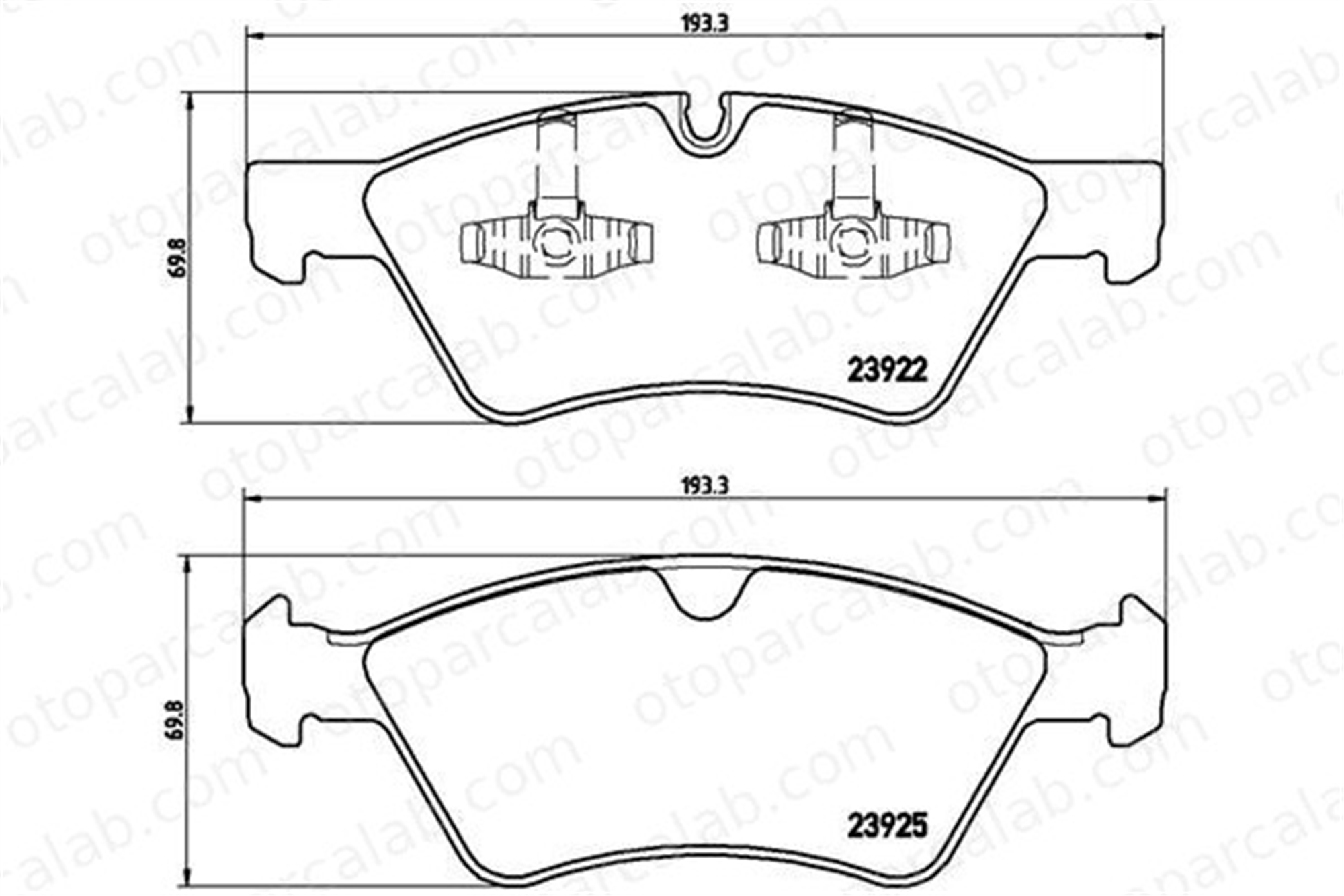 BREMBO P 50 063 Fren Disk Balata Ön MERCEDES-BENZ R-SERISI M-SERISI A0004209704 4201105