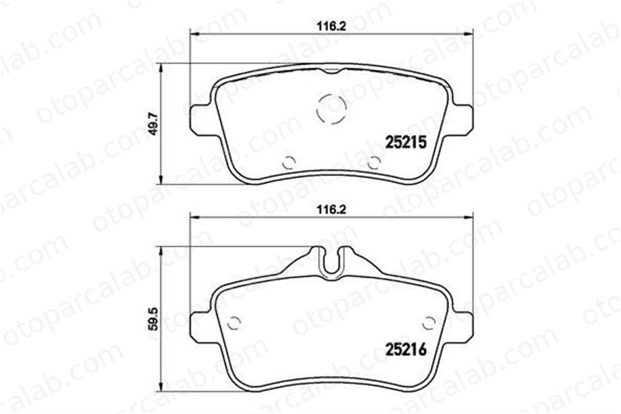 BREMBO P 50 099 Fren Disk Balata Arka MERCEDES-BENZ GLE M-SERISI A0004208704 4201705