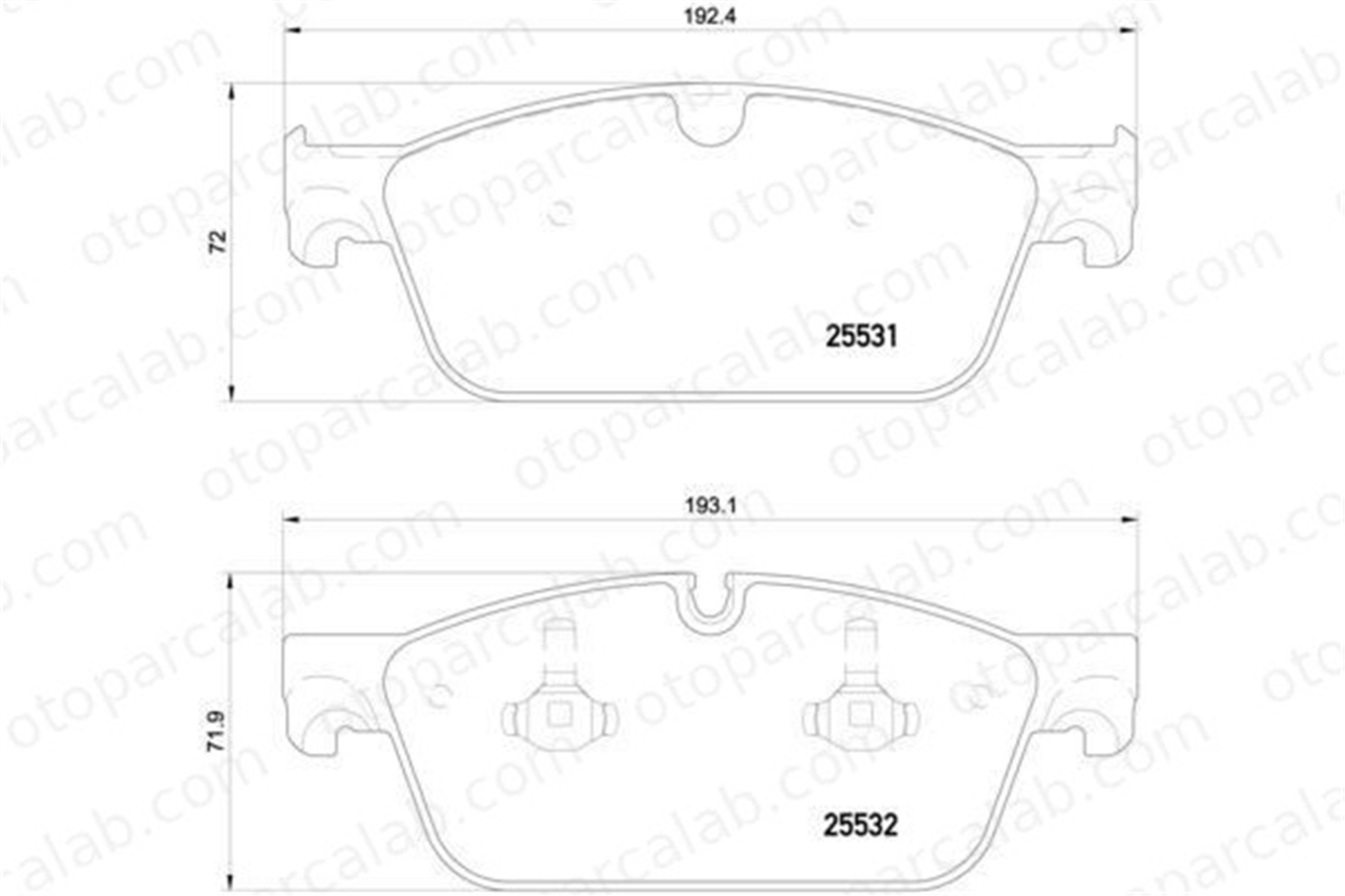 BREMBO P 50 112 Fren Disk Balata Ön MERCEDES-BENZ GL-SERISI GLE A0064203720 64203720