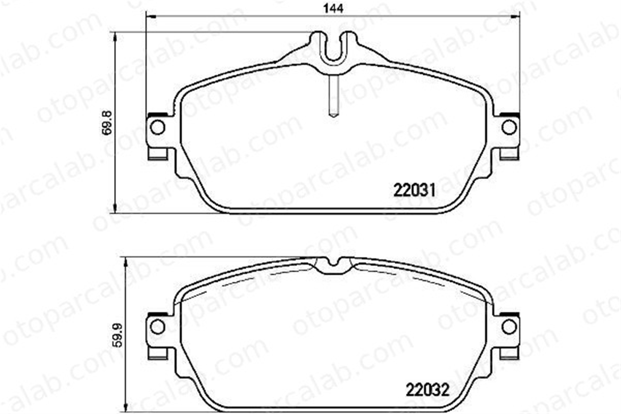 BREMBO P 50 118 Fren Disk Balata Ön MERCEDES-BENZ C-SERISI C-SERISI T-Model A0004209703 4208700