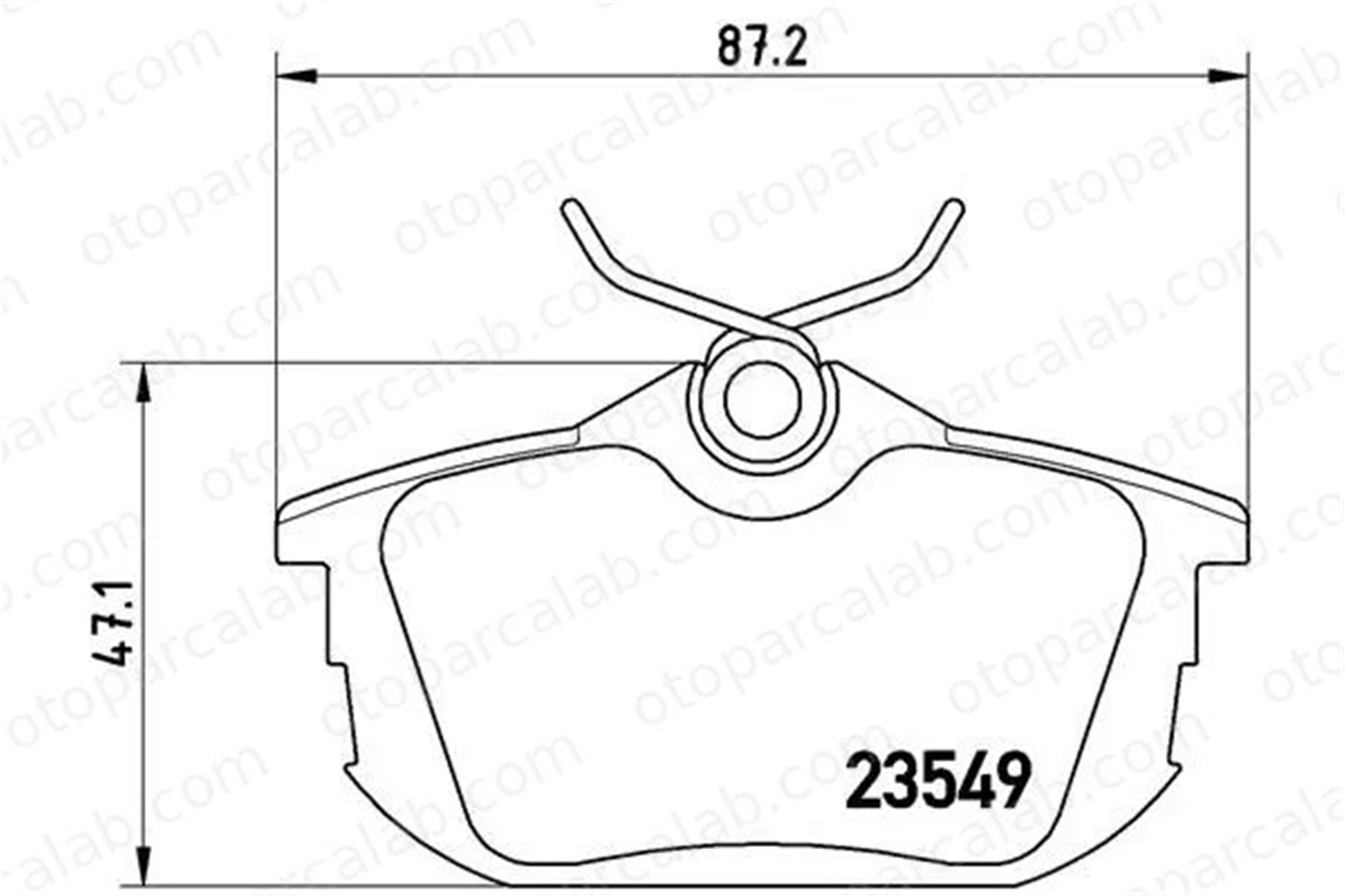BREMBO P 54 023 Fren Disk Balata Arka VOLVO V40 Station wagon S40 I M850978 MN125772