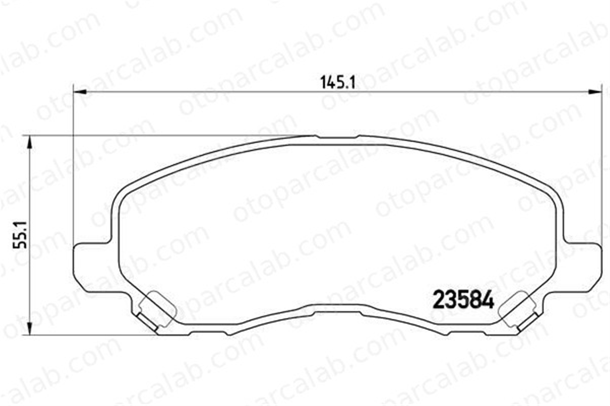 BREMBO P 54 030 Fren Disk Balata Ön MITSUBISHI ASX LANCER VIII 4605A879 MN102618